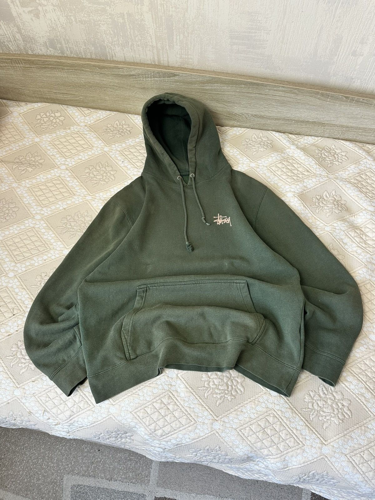 Stussy 🔥 Stussy Vintage Big Logo Washed Faded Hoodie Sweatshirt Y2K Size US M / EU 48-50 / 2 - 5 Thumbnail
