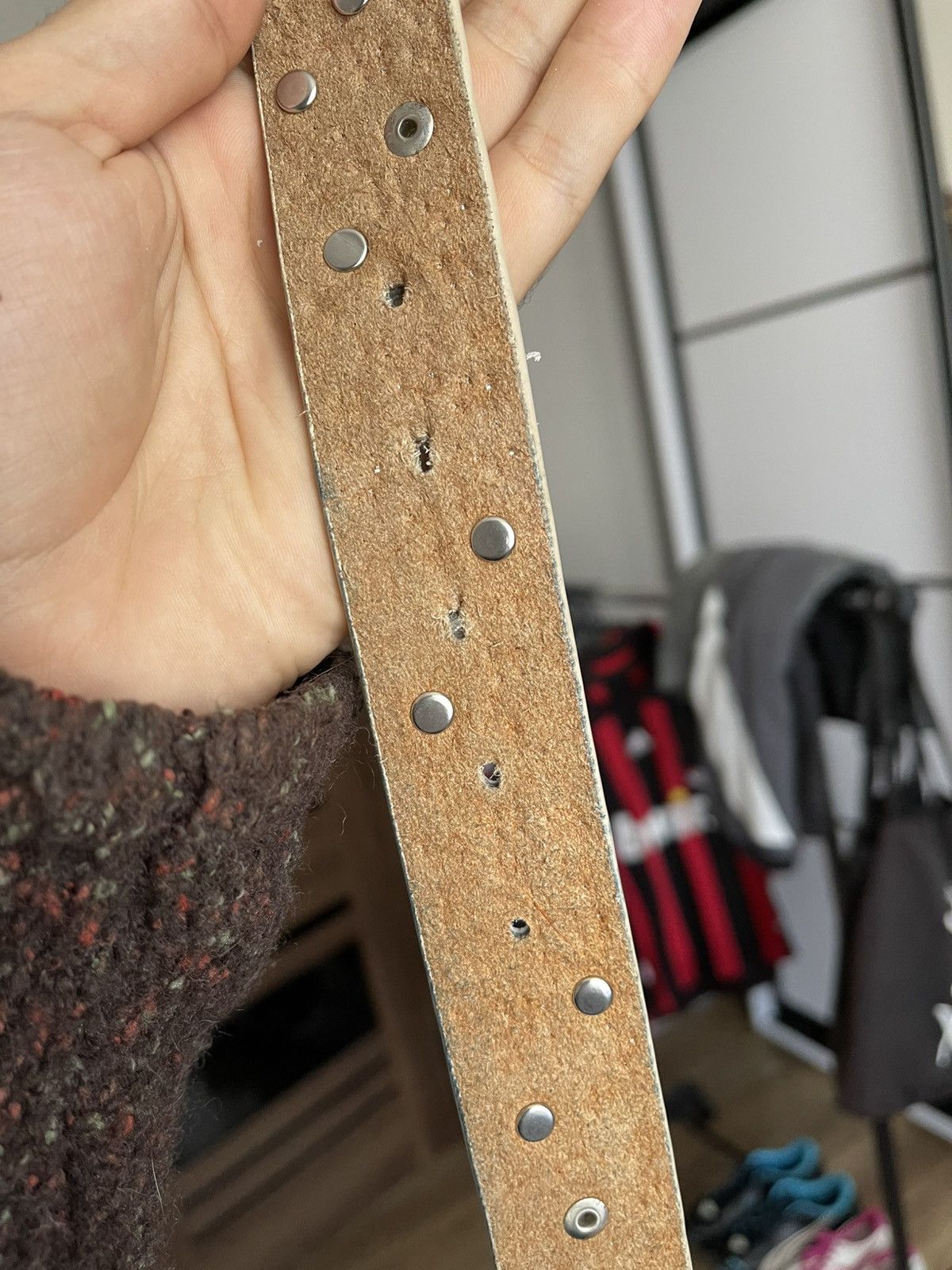 Vintage Y2K Vintage Leather Belt Stars Logo 90s Size ONE SIZE - 13 Thumbnail