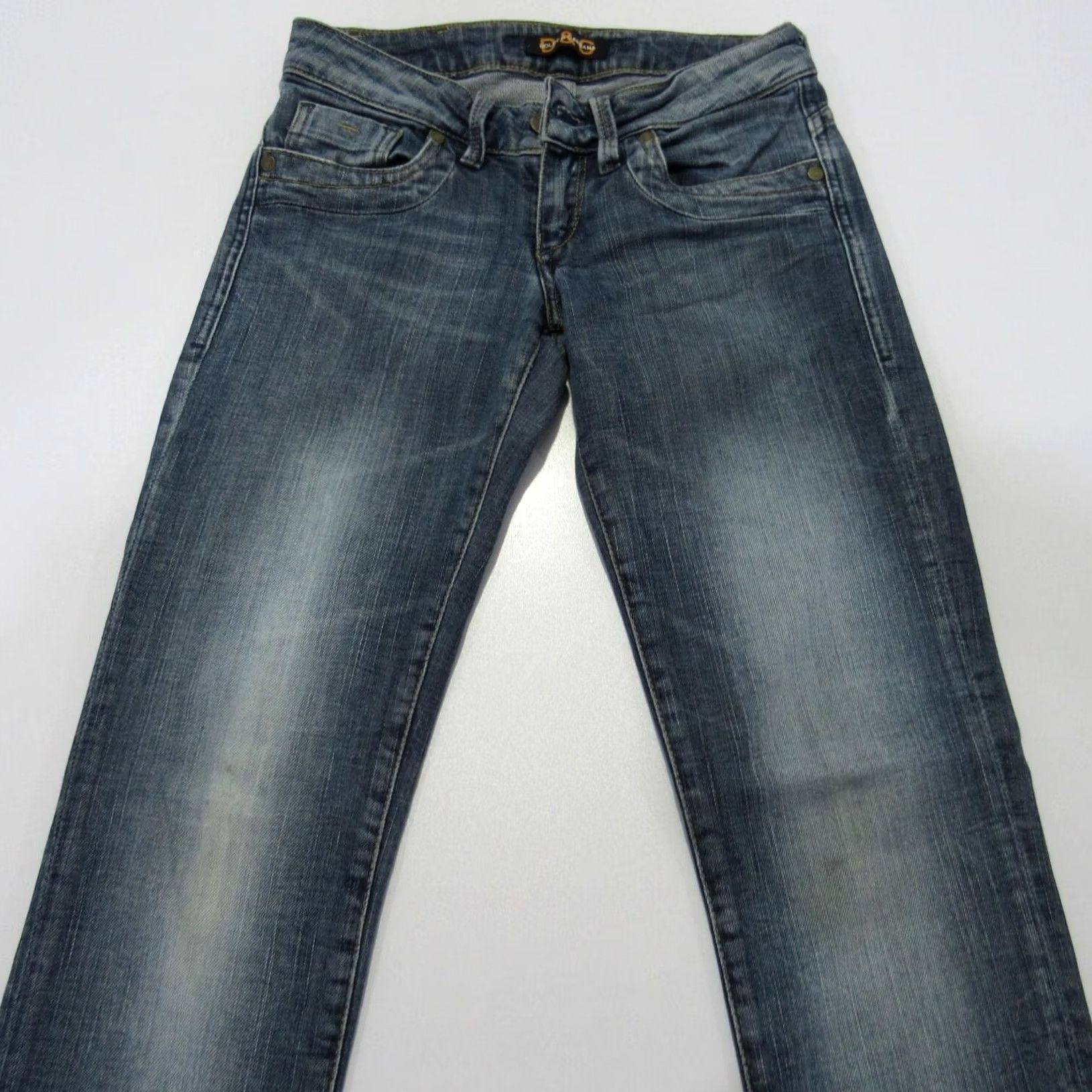 Dolce & Gabbana Dolce &Gabbana Women’s Slim Fit Straight Stretch Blue Jeans W26 L28 UK 8 Size ONE SIZE - 3 Thumbnail