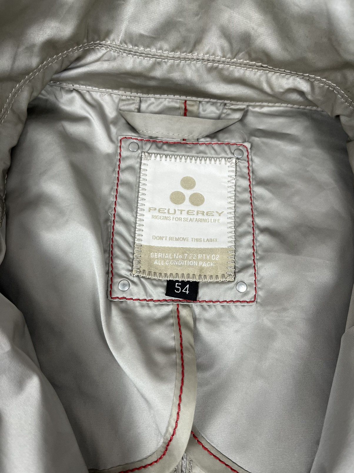 Peuterey Peuterey Gold Nylon Button Light Jacket Size US L / EU 52-54 / 3 - 9 Thumbnail