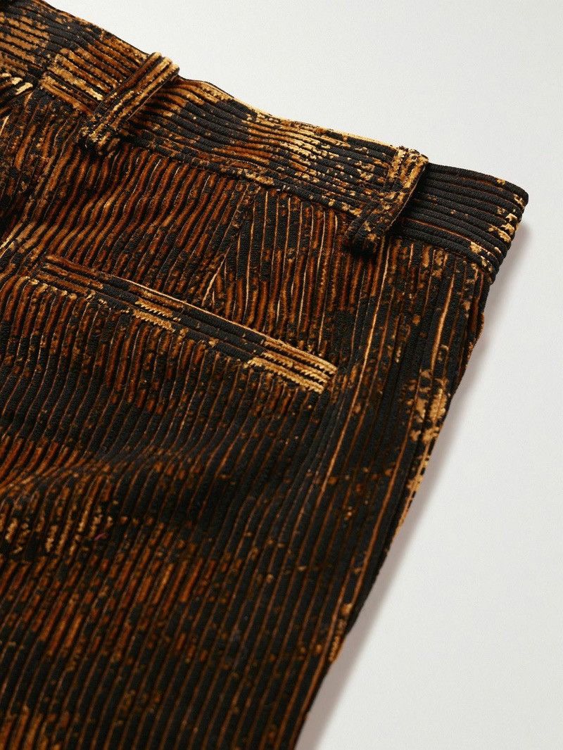 Sefr Séfr - Artemesia Straight-Leg Printed Corduroy Trousers Size US 33 - 2 Thumbnail