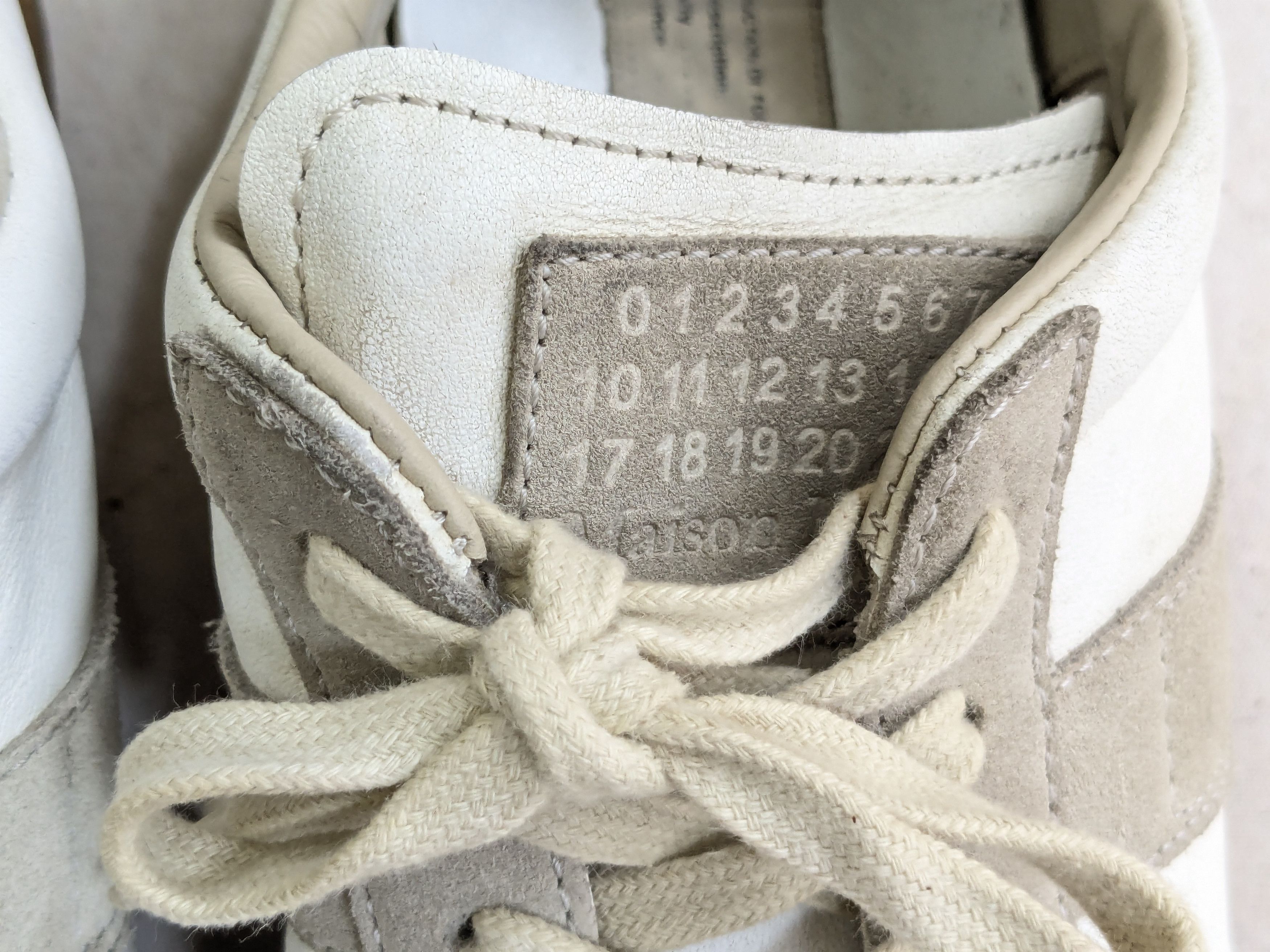 Maison Margiela Maison Margiela GAT Replica White Gray 7 40 Low Suede Size US 7 / EU 40 - 4 Thumbnail