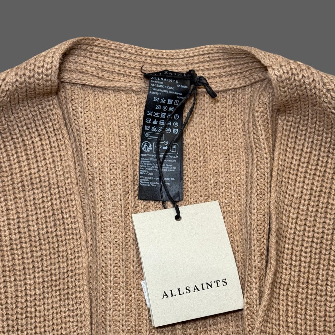 Allsaints AllSaints Travelling Rib Ruana Beige One Size NWT Size ONE SIZE - 4 Thumbnail