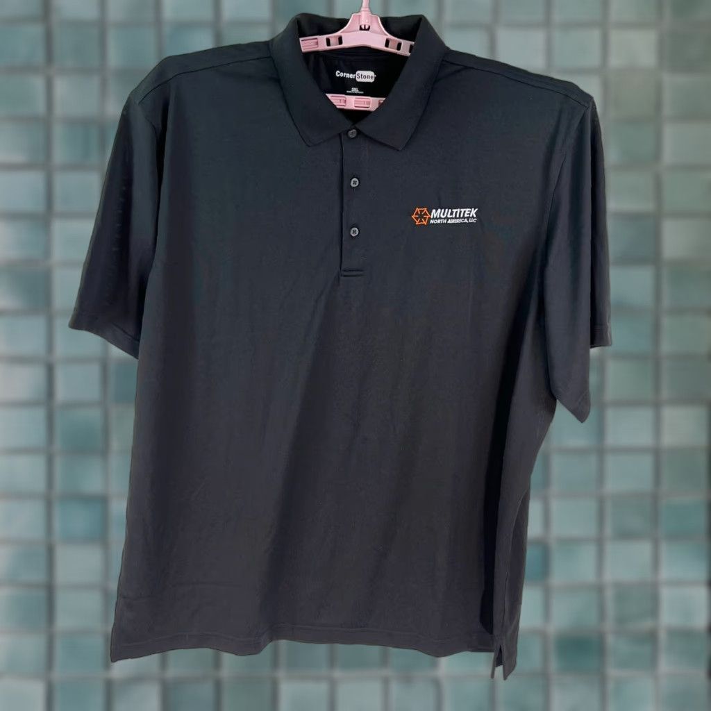 Vintage Multitek Polo Shirt Mens 3XL Black Short Sleeve Polo Shirt Casual Big & Tall Shirt Mens 3XL Black Polo Size US XXL / EU 58 / 5 - 1 Thumbnail