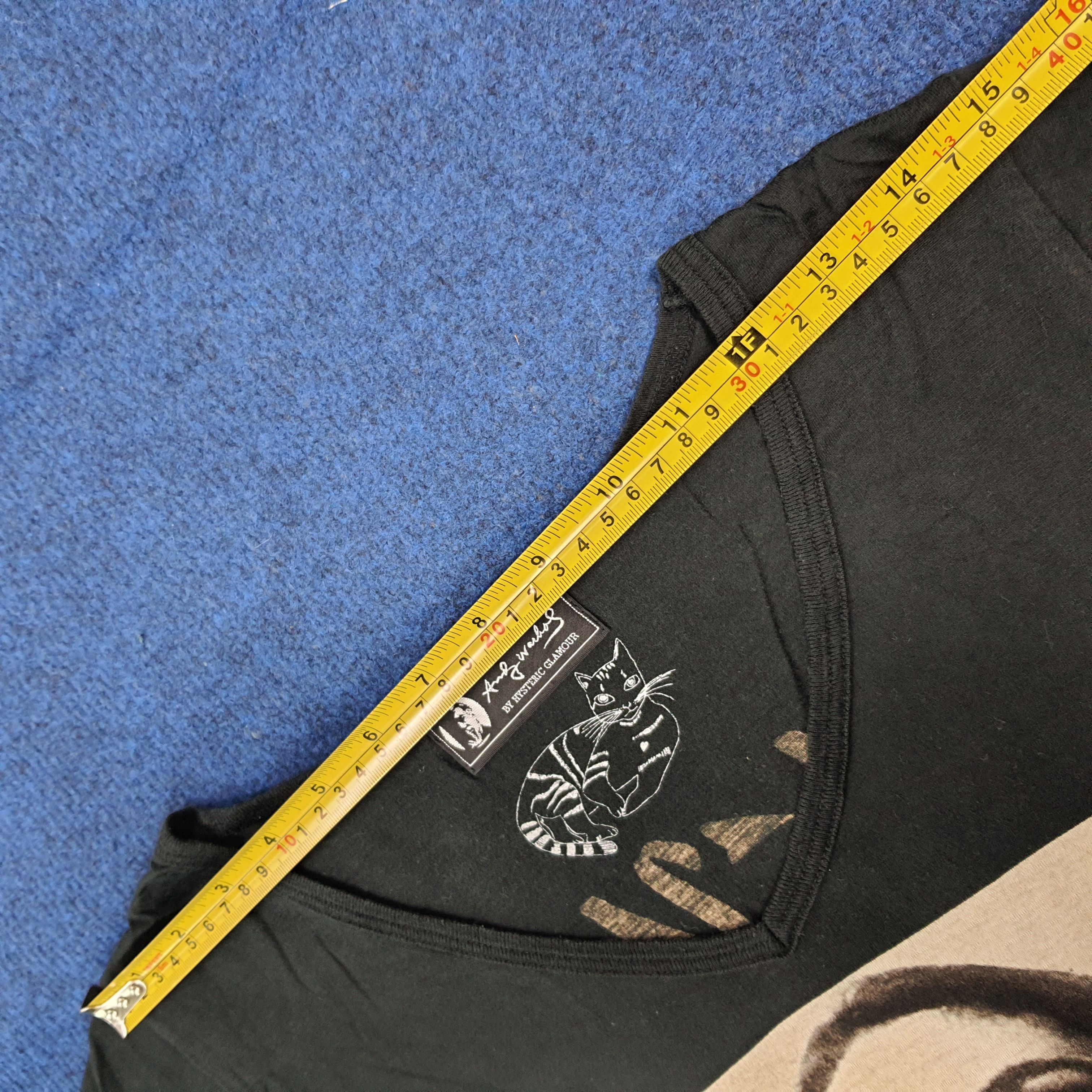 Hysteric Glamour Vintage Hysteric Glamour x Edie Sedgwick Graphic Tee C285N27 Size XS / US 0-2 / IT 36-38 - 10 Thumbnail