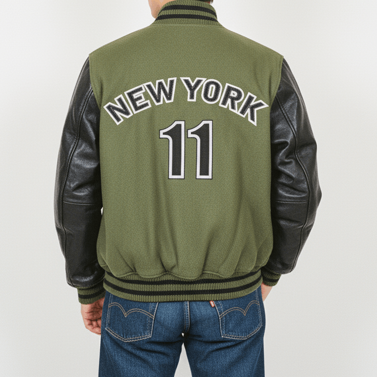 Hudson Vintage The Original Varsity Hudson Bomber Jacket Leather Size US M / EU 48-50 / 2 - 1 Thumbnail
