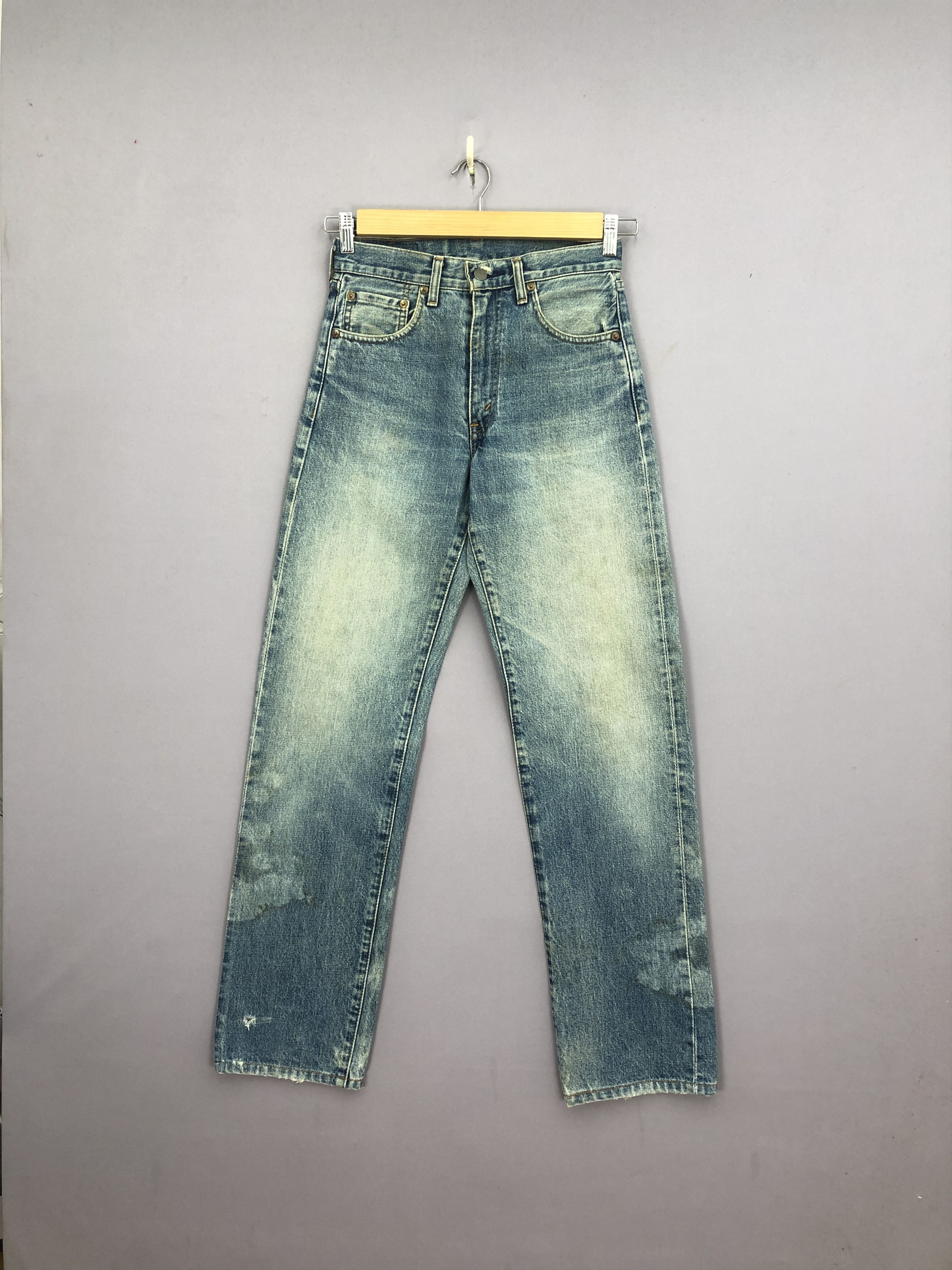 Levi's Vintage 90s Levis 502 Selvedge Jeans Faded Stonewash Denim Size 26" / US 2 / IT 38 - 1 Thumbnail