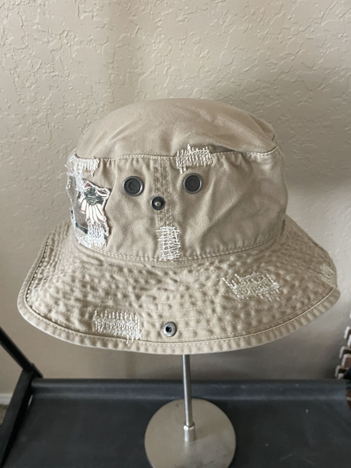 Rugby Ralph Lauren Patchwork distressed Bucket hat Size ONE SIZE - 5 Thumbnail