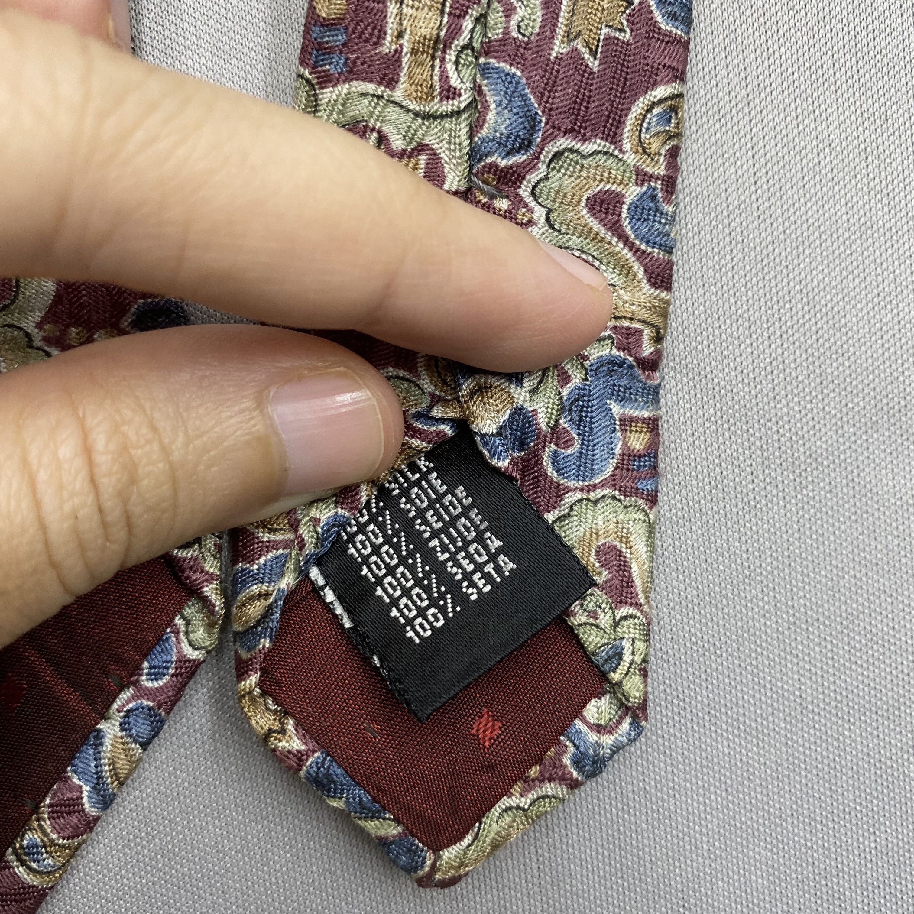 Enrico Coveri Vintage Enrico Coveri SILK Necktie Cravate Pure Silk Size ONE SIZE - 8 Thumbnail