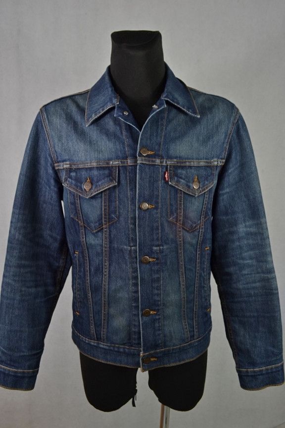 Levi's Levi's x Nike Trucker Navy Denim Jacket M Size US M / EU 48-50 / 2 - 1 Thumbnail
