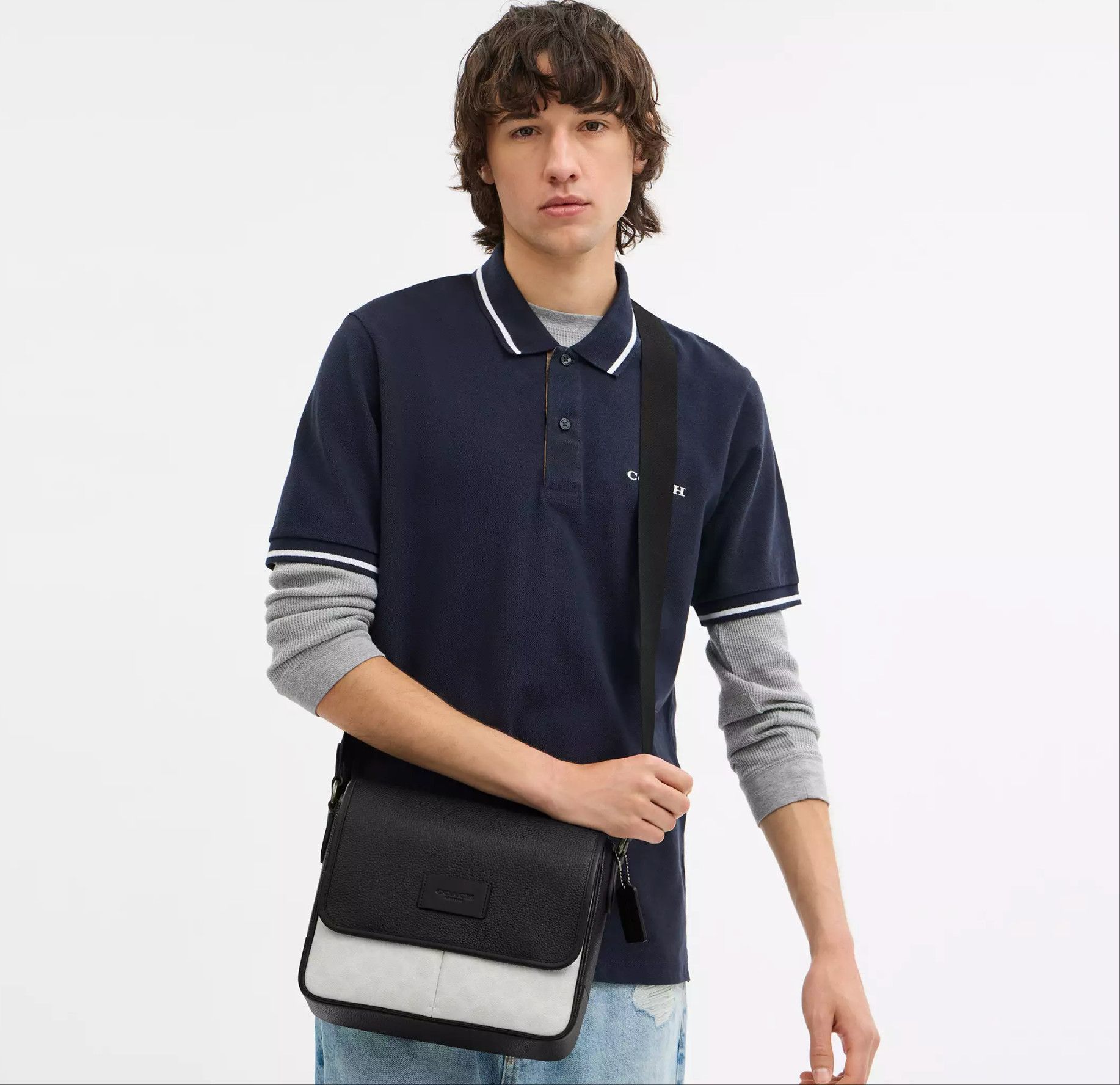 Coach Sprint Map Bag 25 In Colorblock Signature Canvas CBI14 Size ONE SIZE - 2 Thumbnail