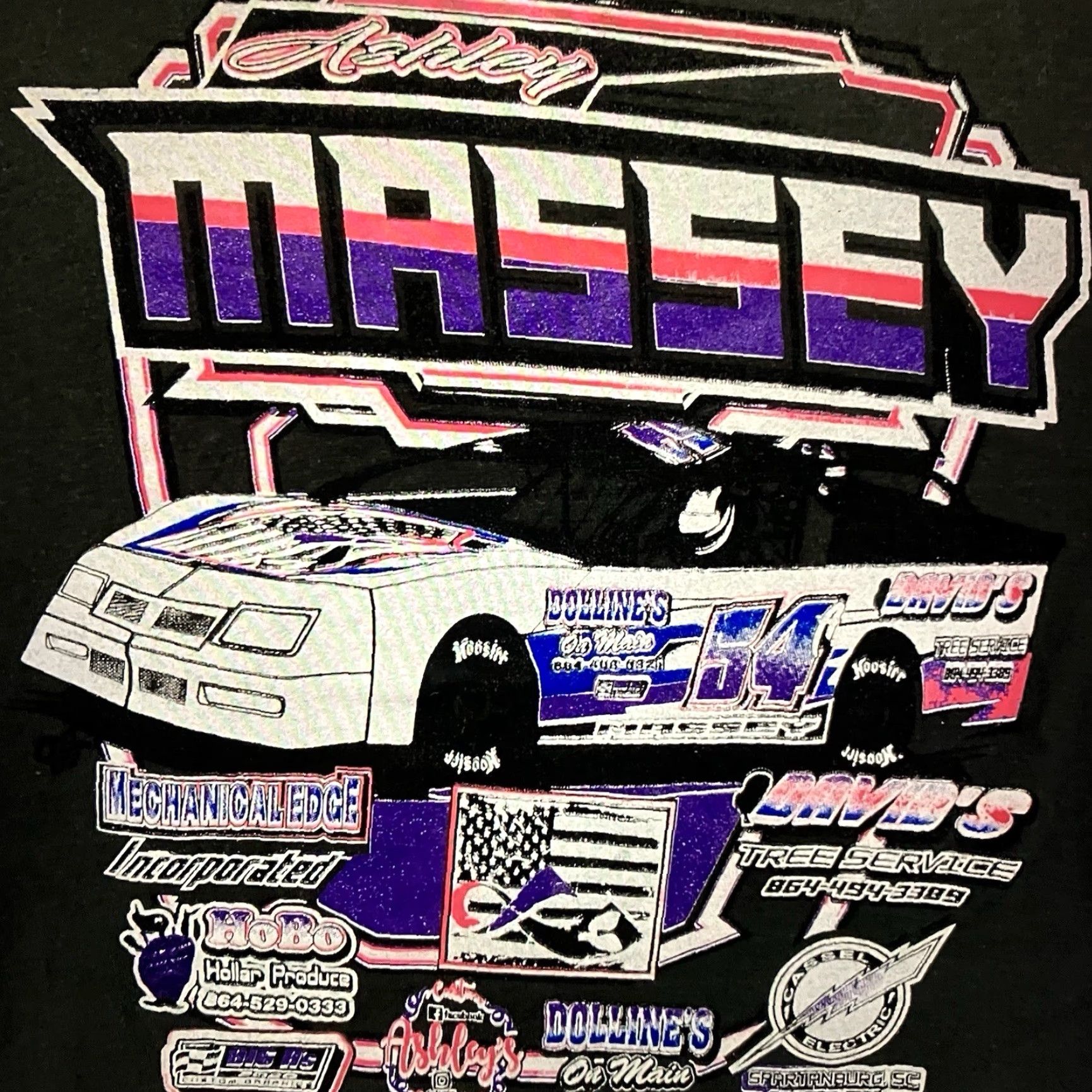 Tultex VINTAGE Ashley Massey Phipps Sprint Car T Shirt Mens Large Gray Retro Graphic 90s Car Fans Size US L / EU 52-54 / 3 - 3 Thumbnail