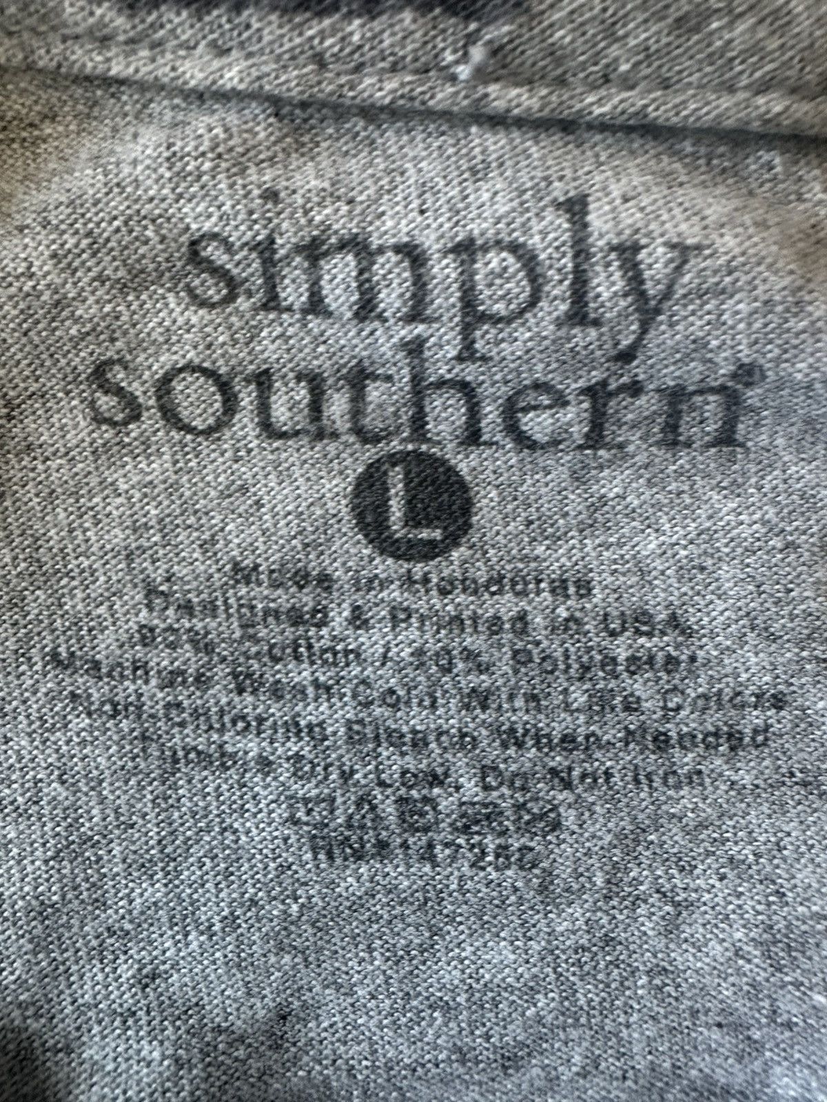 Other Simply Southern Shirt Women L Gray Long Sleeve Raised On Size L / US 10 / IT 46 - 5 Thumbnail
