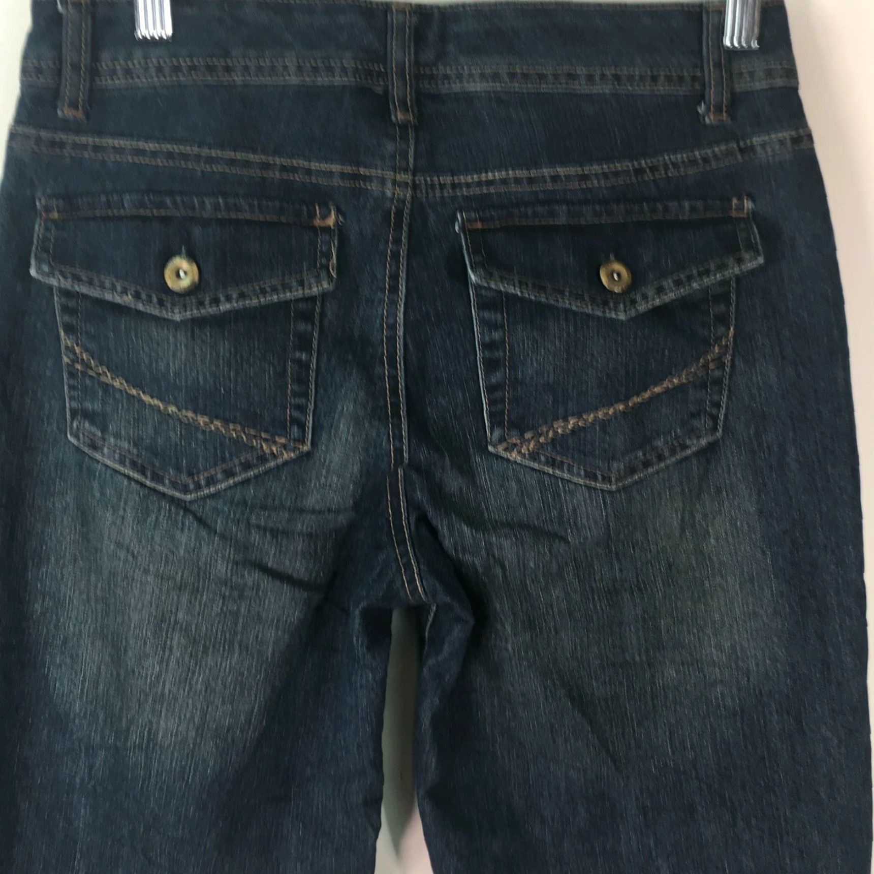 Denime Womens Sonoma Life + Style Straight Cuffed Stretch Blue Denim Capri Jeans Size 4 Size 27" / US 4 / IT 40 - 4 Thumbnail
