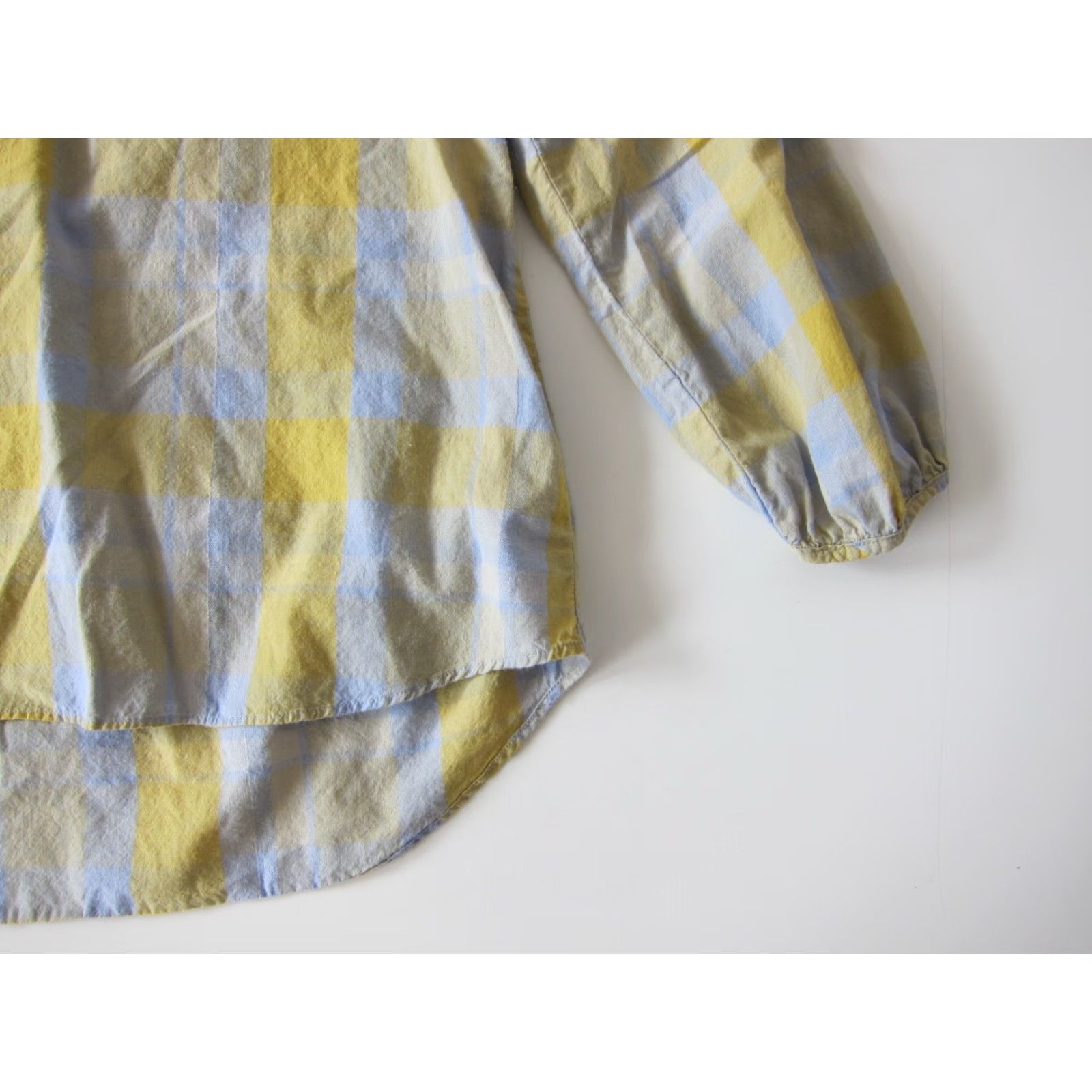 Prana prAna 100% Cotton Yellow Grey Plaid V-Neck Long Sleeve Tunic Blouse M Size M / US 6-8 / IT 42-44 - 7 Thumbnail