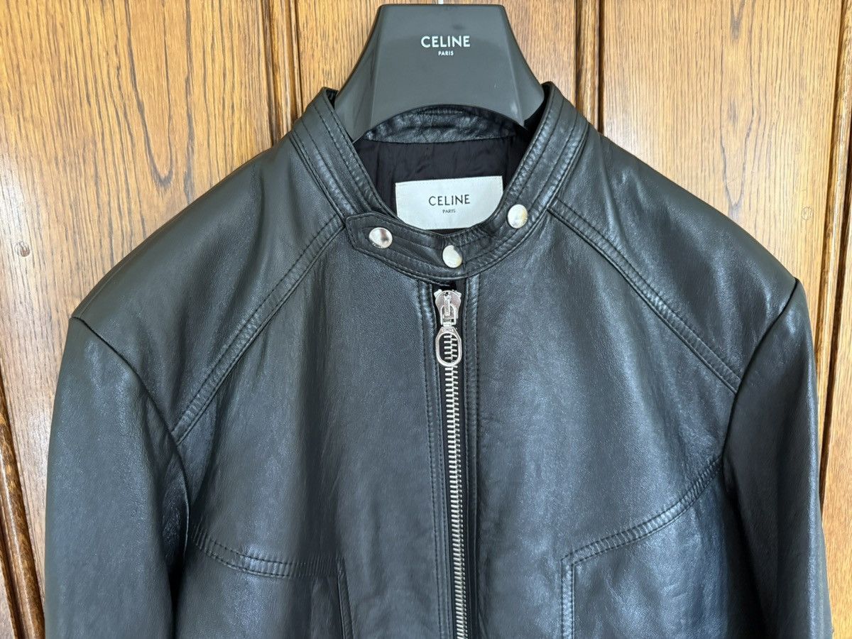 Celine $5.7k FW24 Celine Cafe Racer blouson leather jacket Hedi 52 Size US L / EU 52-54 / 3 - 13 Thumbnail