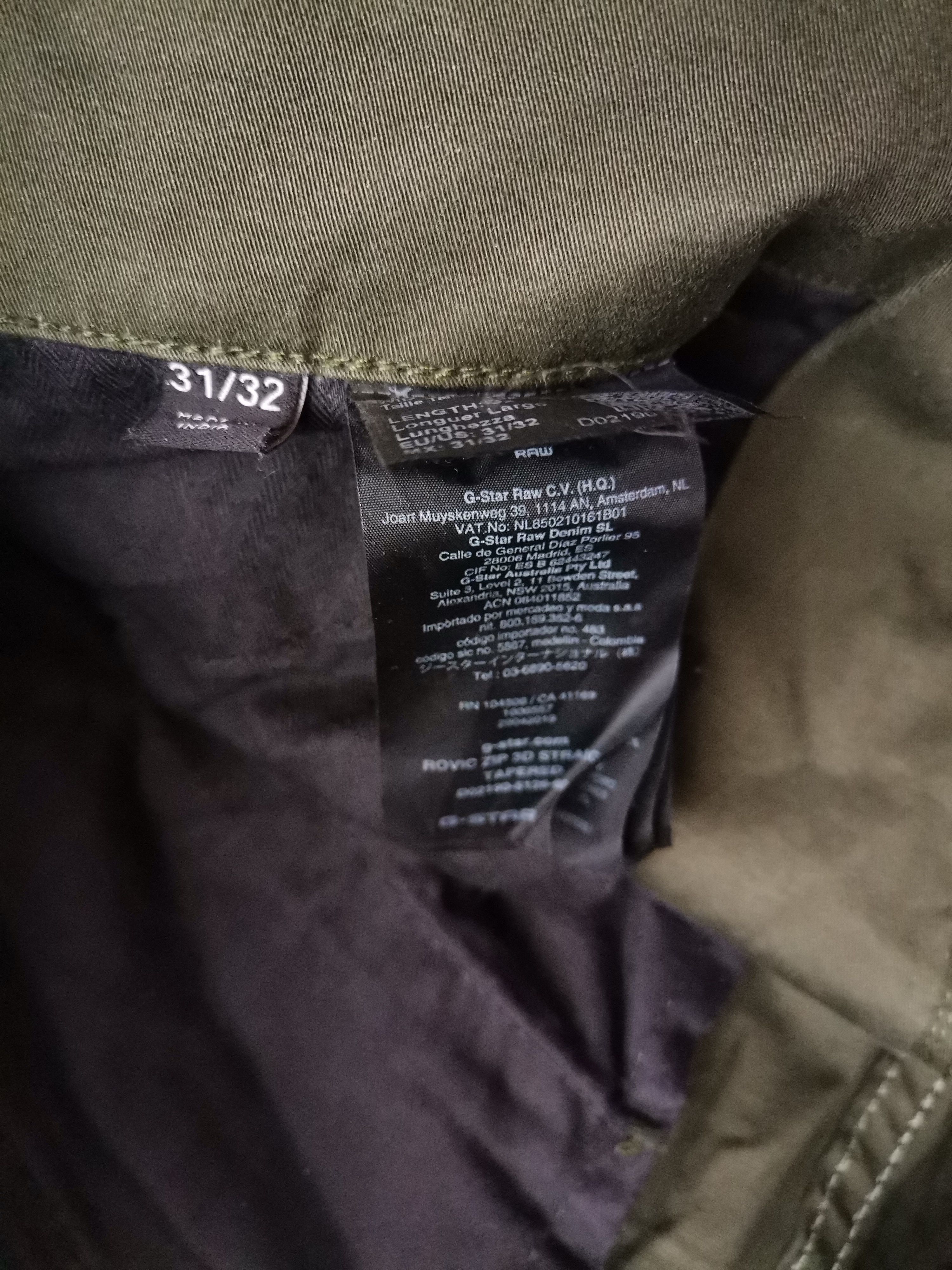 G-Star G-Star Raw Cargo Pants Size US 33 - 3 Thumbnail
