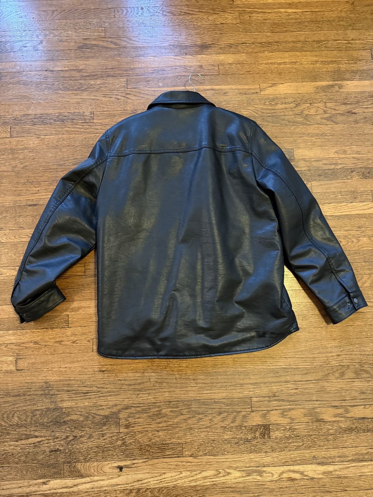Levi's Levi’s Men’s Faux Leather Sherpa Lined Jacket Black - Large Size US L / EU 52-54 / 3 - 2 Thumbnail