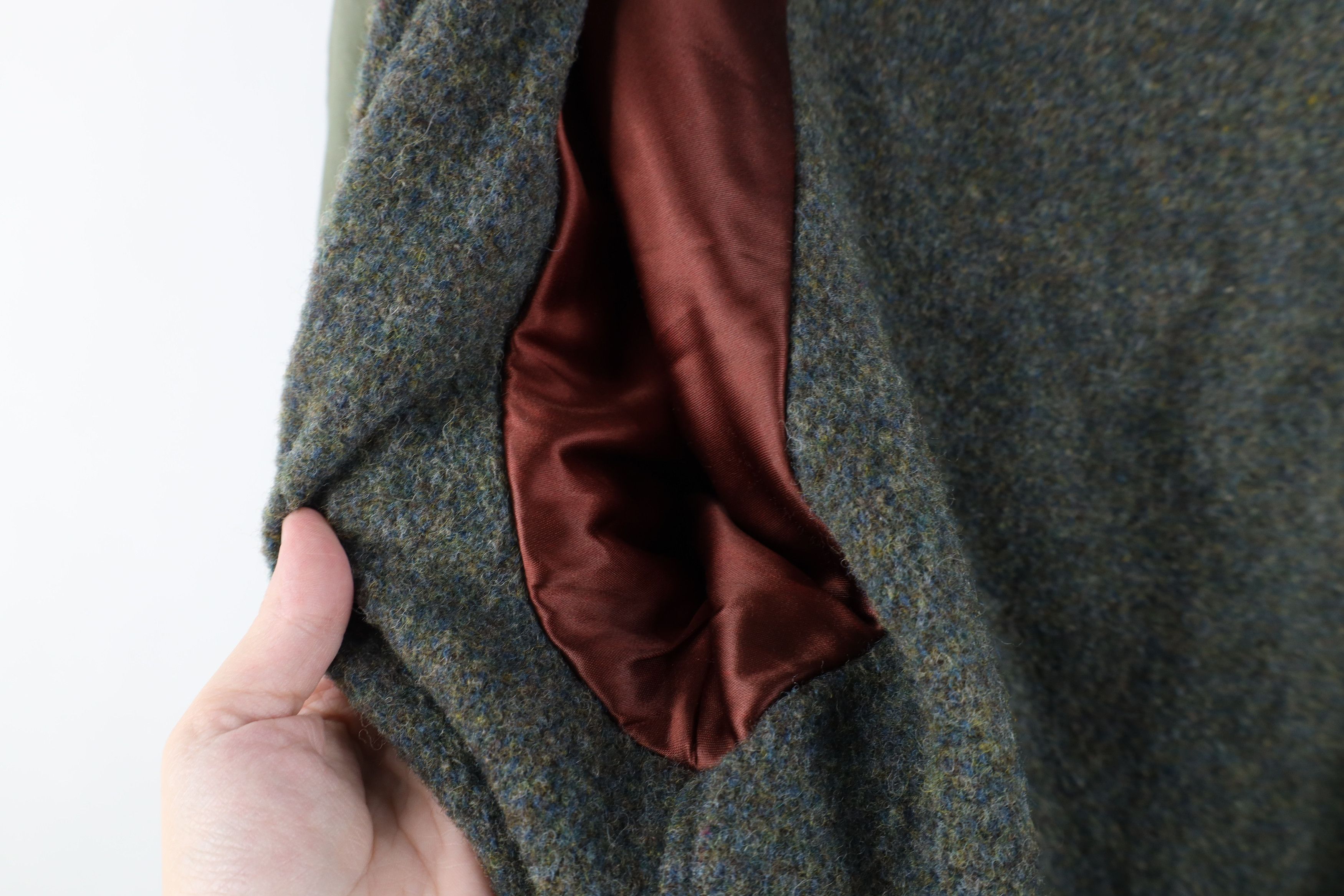 Vintage Vintage 70s Streetwear Wool Lined Belted Trench Coat Green Size L / US 10 / IT 46 - 10 Thumbnail