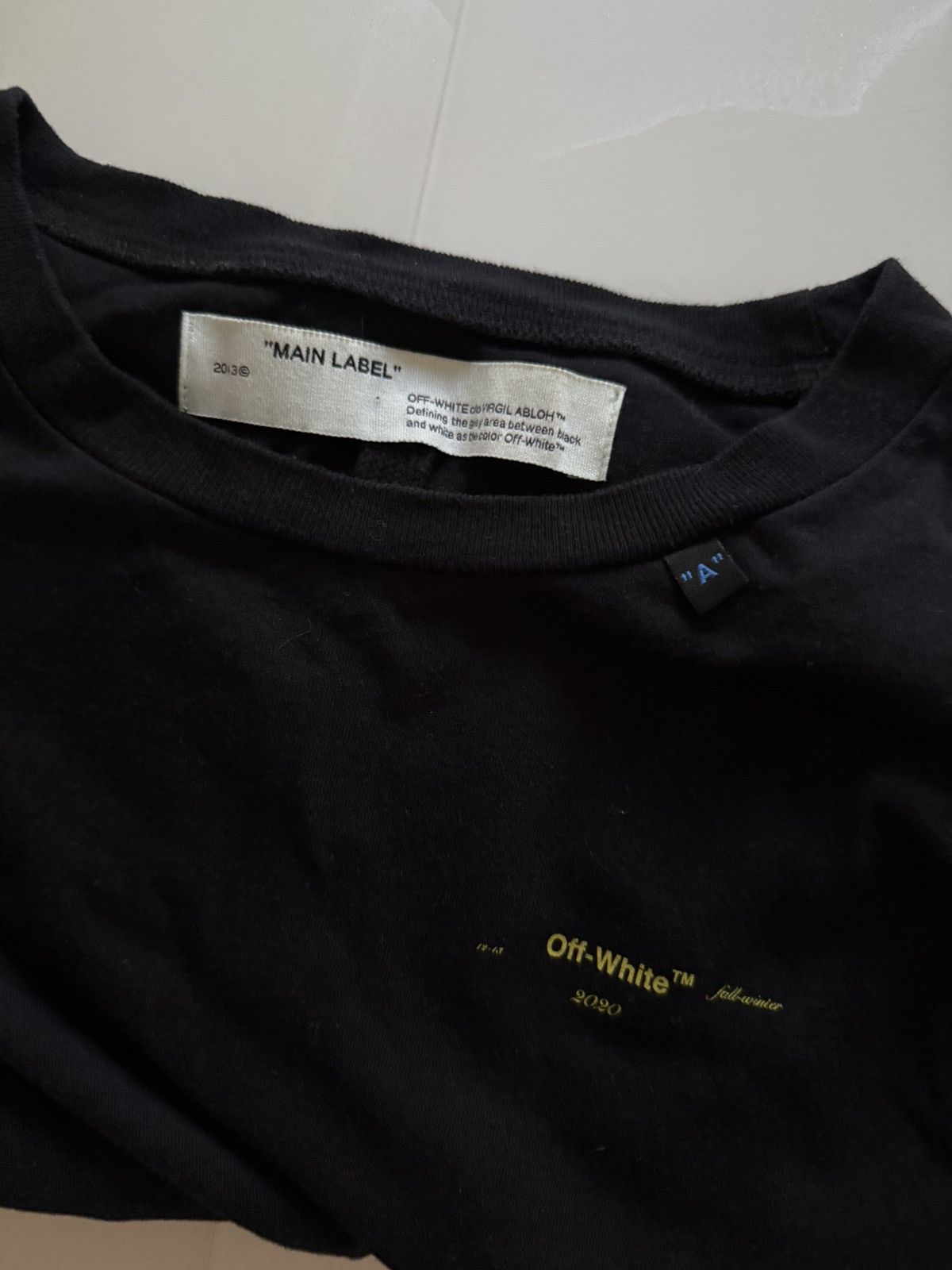 Off-White Off-white Fall Winter Tee Size US S / EU 44-46 / 1 - 7 Thumbnail