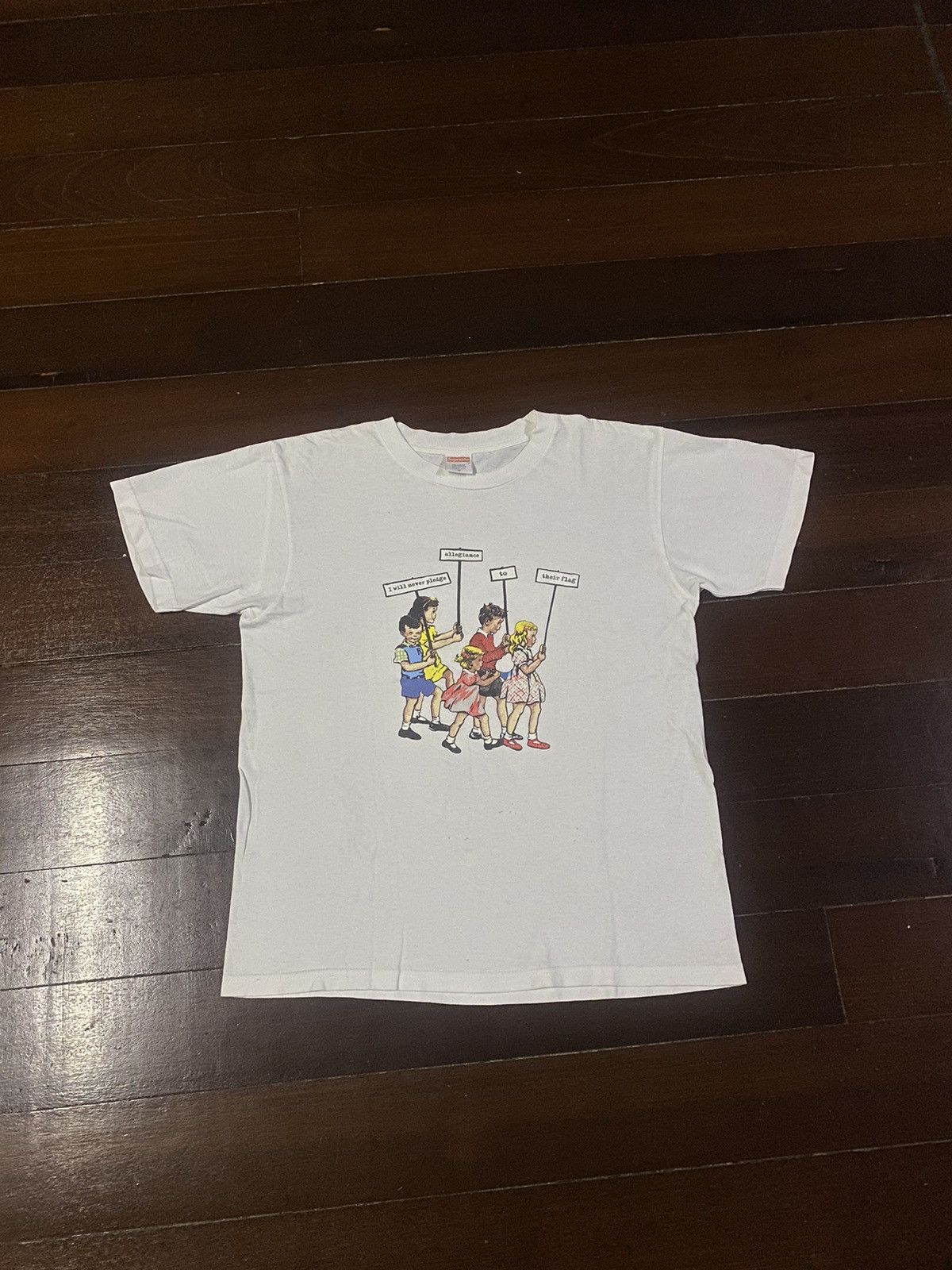 Supreme × Vintage Vintage y2k supreme i will never pledge allegiance tees 08 Size US M / EU 48-50 / 2 - 2 Thumbnail