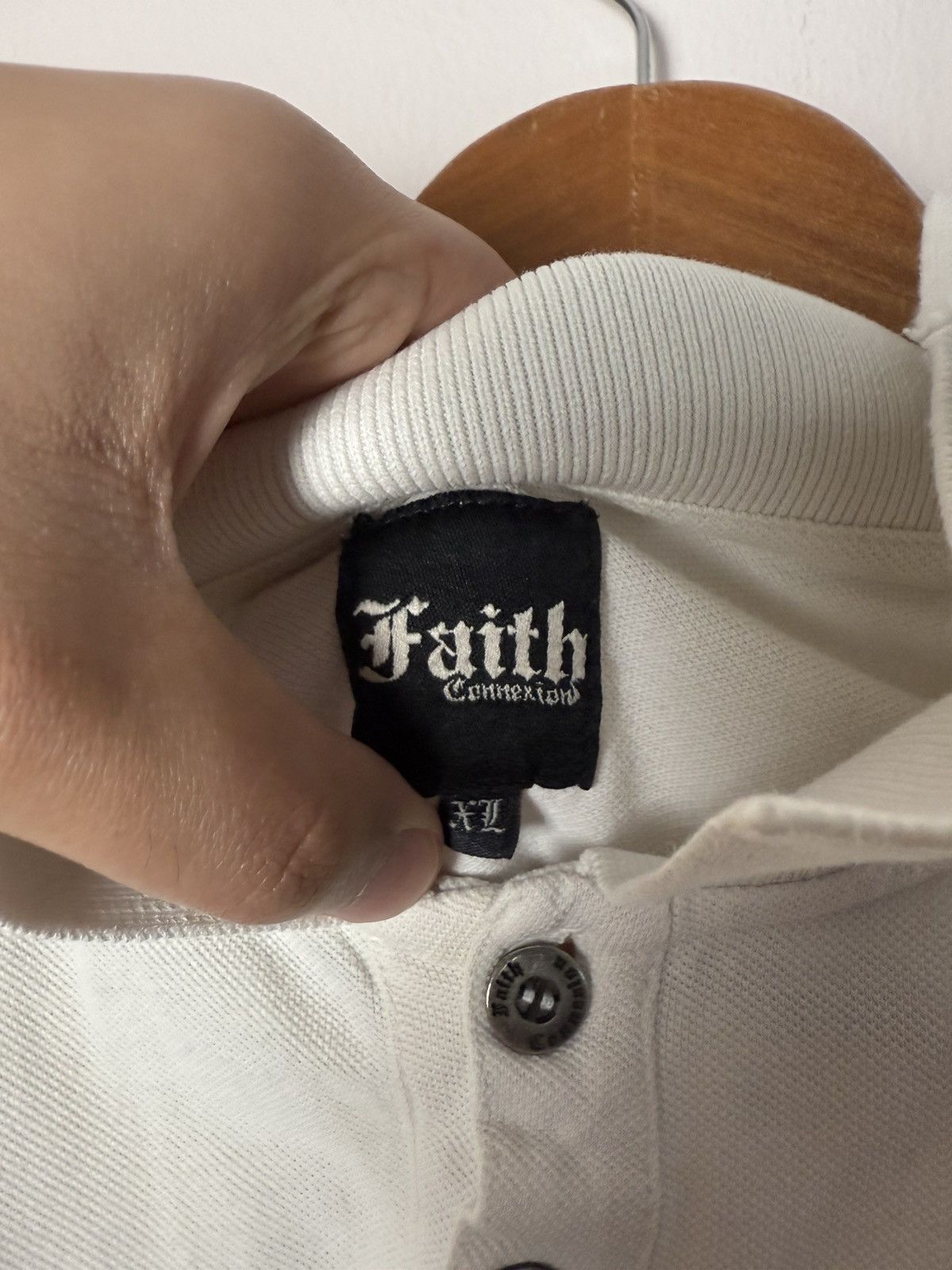 Faith Connexion Y2K Faith Connexion Long Sleeve Polo Size US XL / EU 56 / 4 - 5 Thumbnail