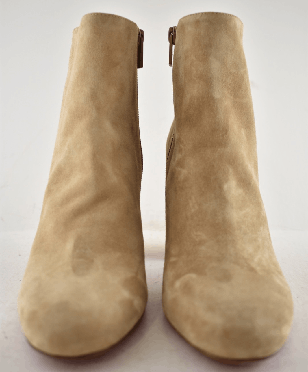 Christian Louboutin Turela 85 Lionne Beige Suede Short Ankle Block Heel Boot 41 Size US 11 / IT 41 - 8 Thumbnail