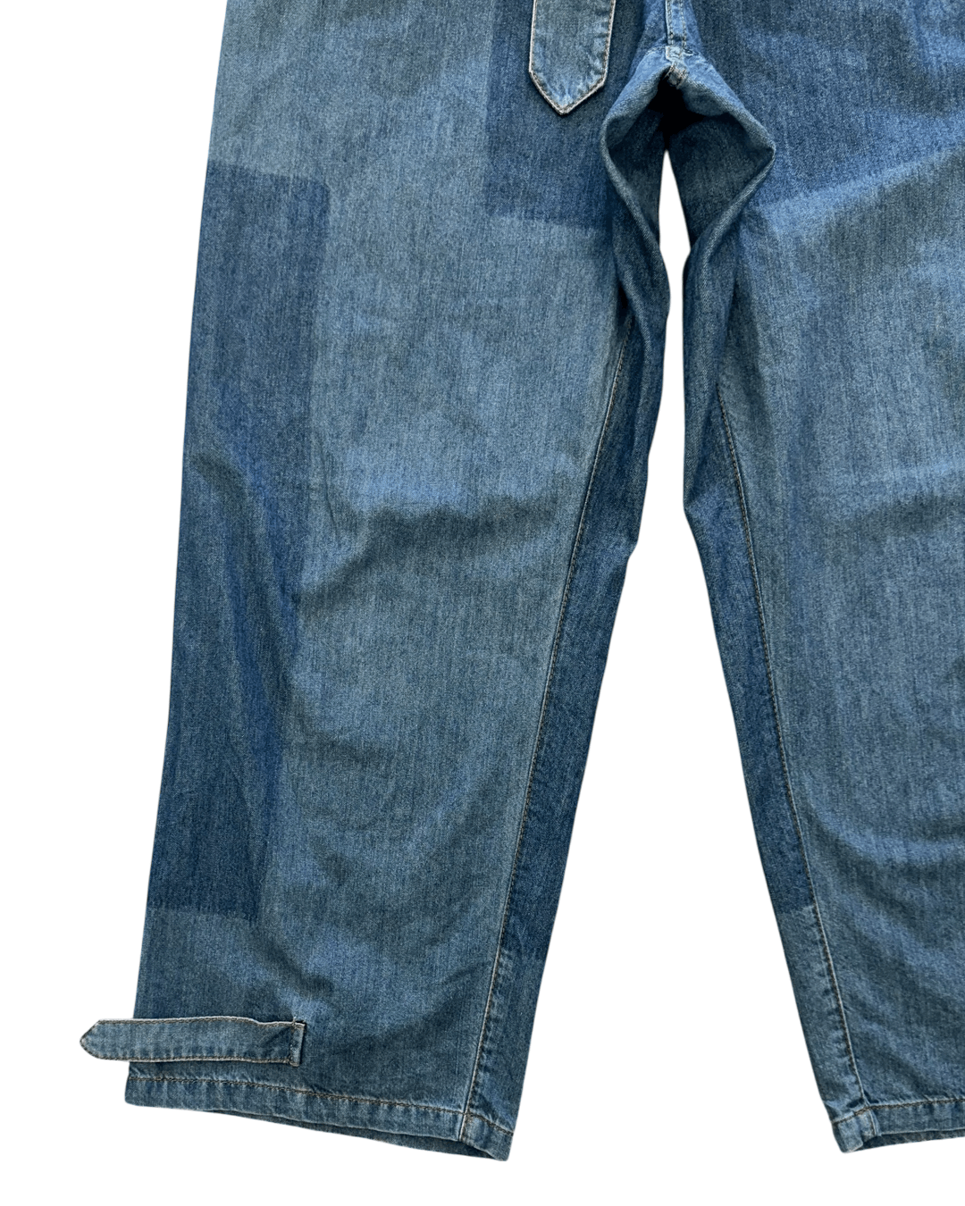 JW Anderson JW Anderson Belted Detail Mid Blue Denim Pants Size US 31 - 8 Thumbnail