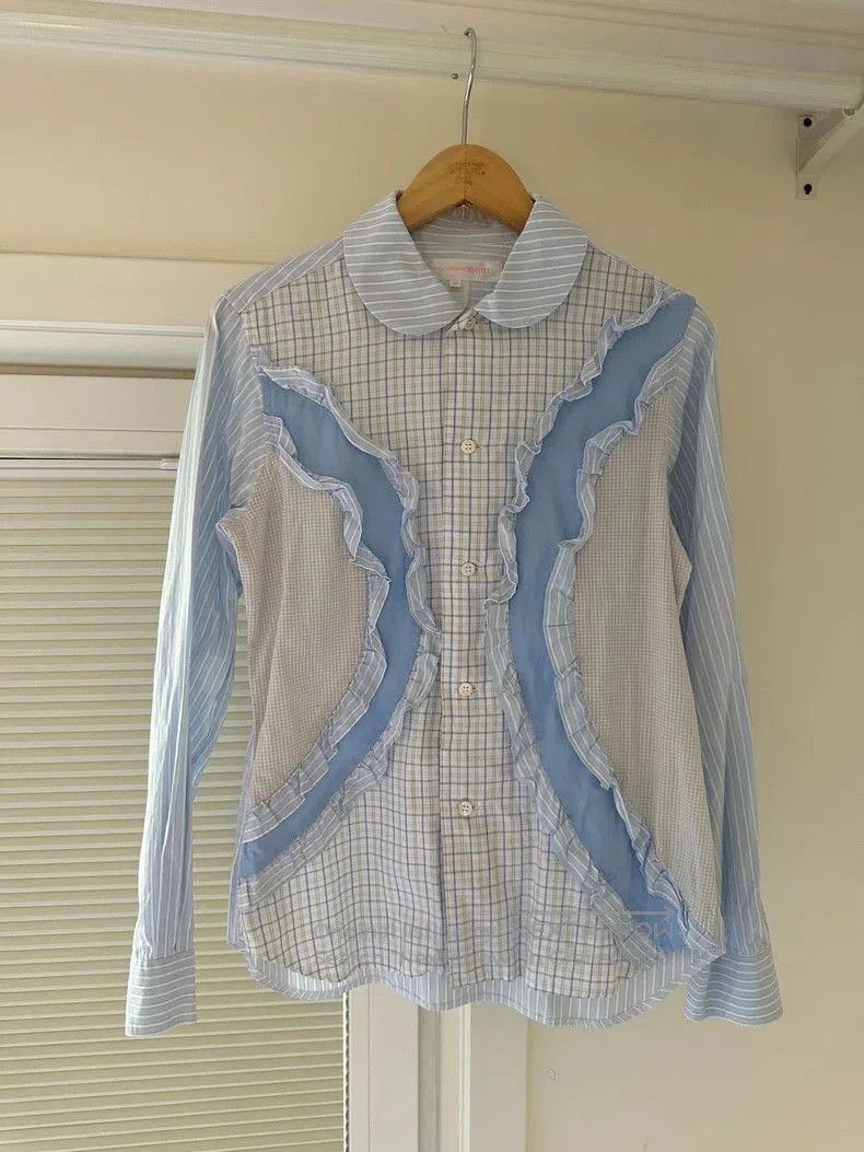 Comme des Garcons COMME des GARCONS Ruffled Check Shirt . Size US M / EU 48-50 / 2 - 2 Thumbnail