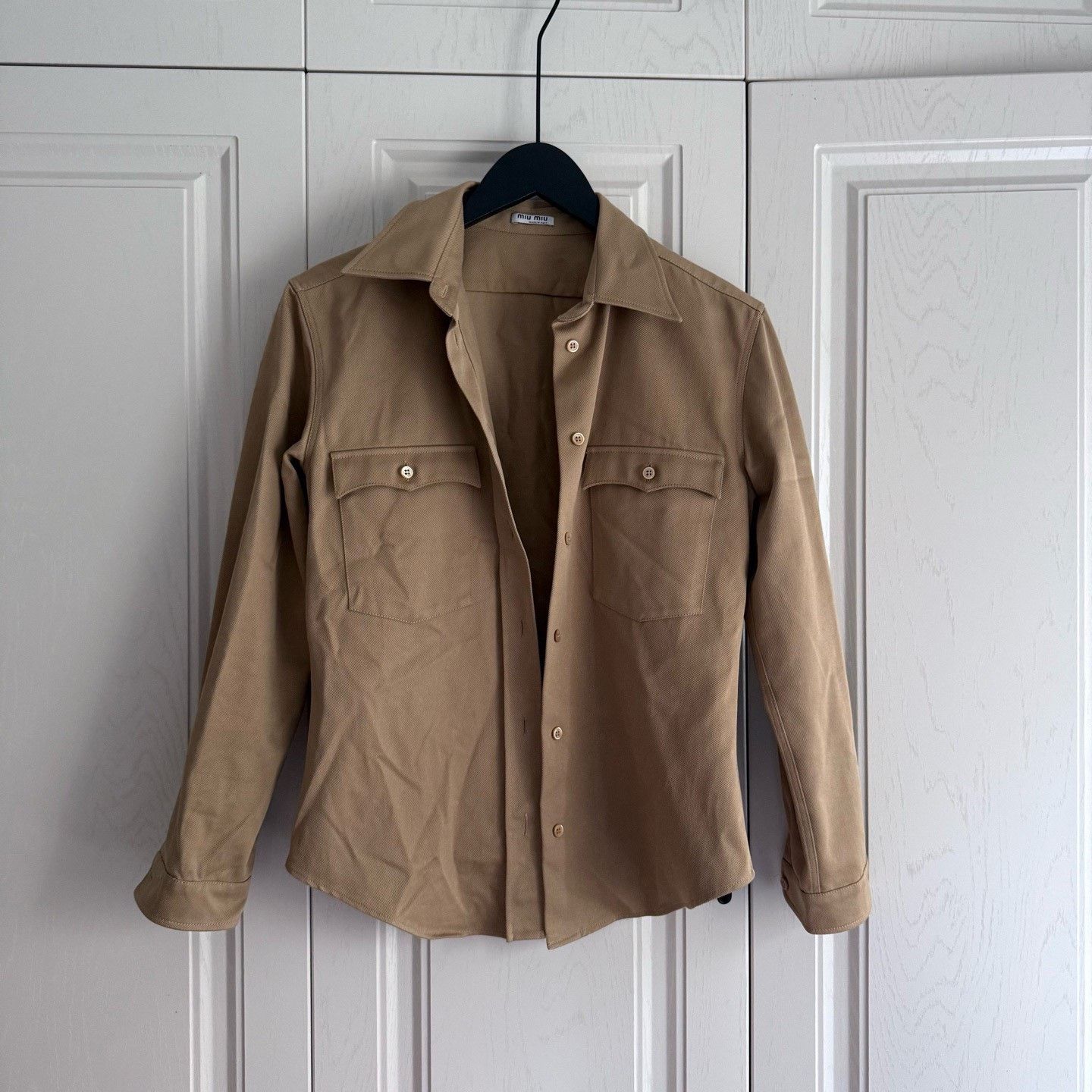 Miu Miu Miu Miu Cotton Denim Shirt Size M / US 6-8 / IT 42-44 - 1 Thumbnail