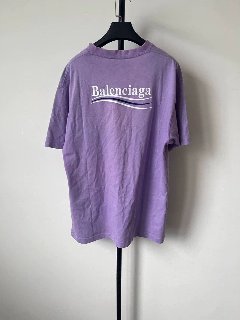 Balenciaga Balenciaga Monogrammed Crew Neck Short Sleeve Drop Sleeve Size XS / US 0-2 / IT 36-38 - 2 Thumbnail
