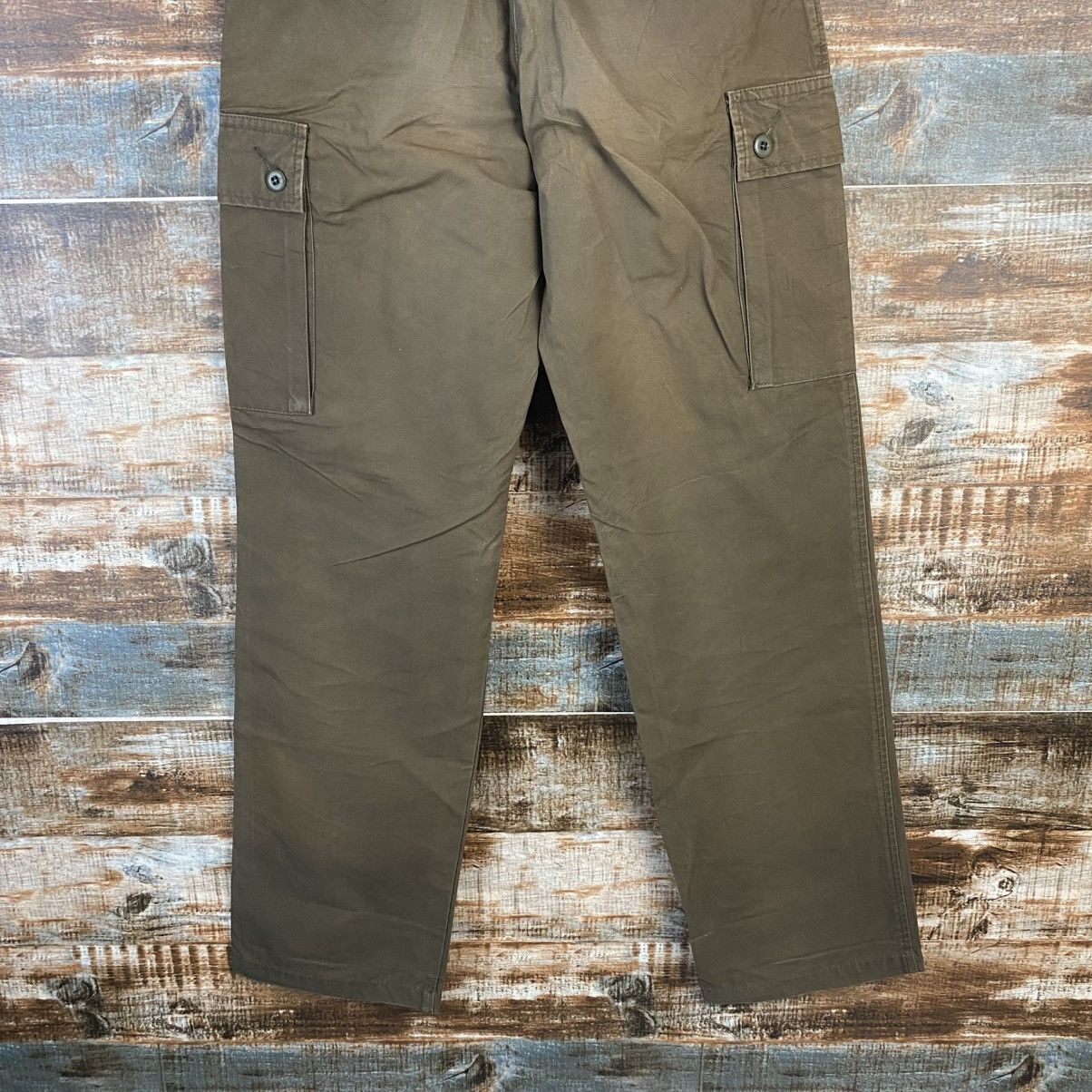 Vintage DL Unique Clothing Warehouse Brown Cargo Pants #C976 Size US 27 - 17 Thumbnail