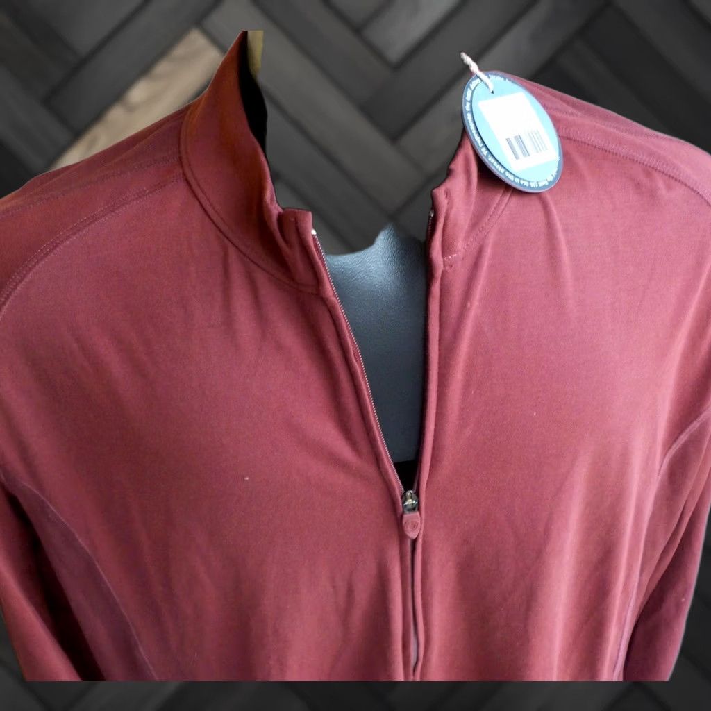 Life is Good Life is Good Full Zip Jacket Shirt Rhubarb L Mens NWT Activewear Short Sleeve? Size US L / EU 52-54 / 3 - 1 Thumbnail