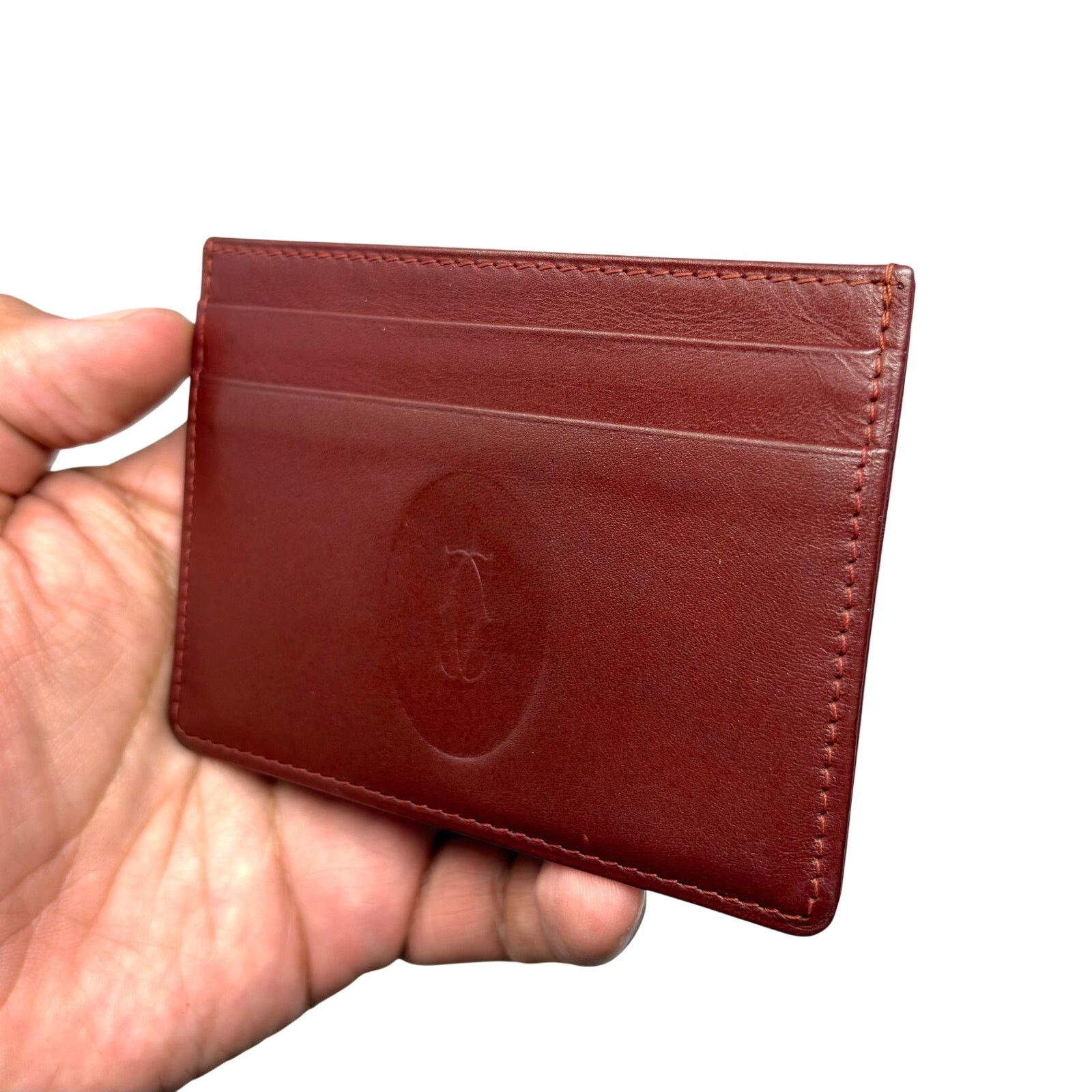Cartier Cartier Dark Red Cardholder Wallet Size ONE SIZE - 6 Thumbnail