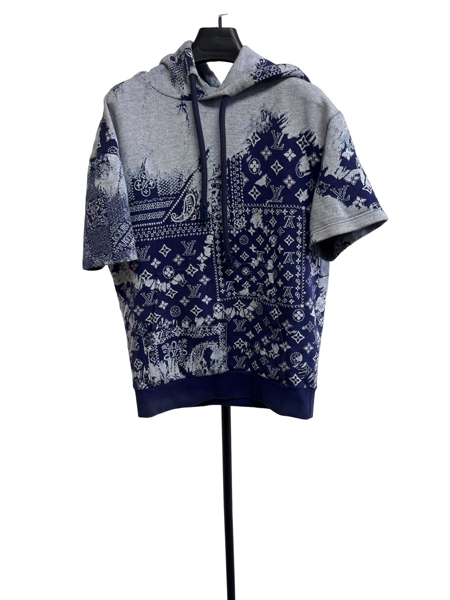 Louis Vuitton LOUIS VUITTON BANDANA SHORT SLEEVE HOODIE | Grailed