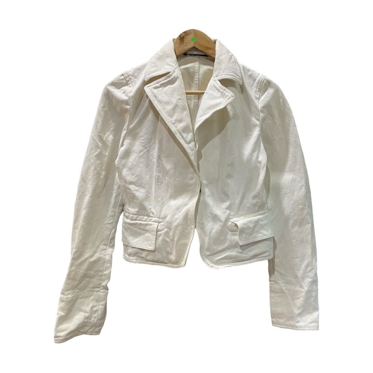 Gucci Archival Gucci White Cotton Denim Cropped Jacket IT 42 (M) Size M / US 6-8 / IT 42-44 - 1 Thumbnail