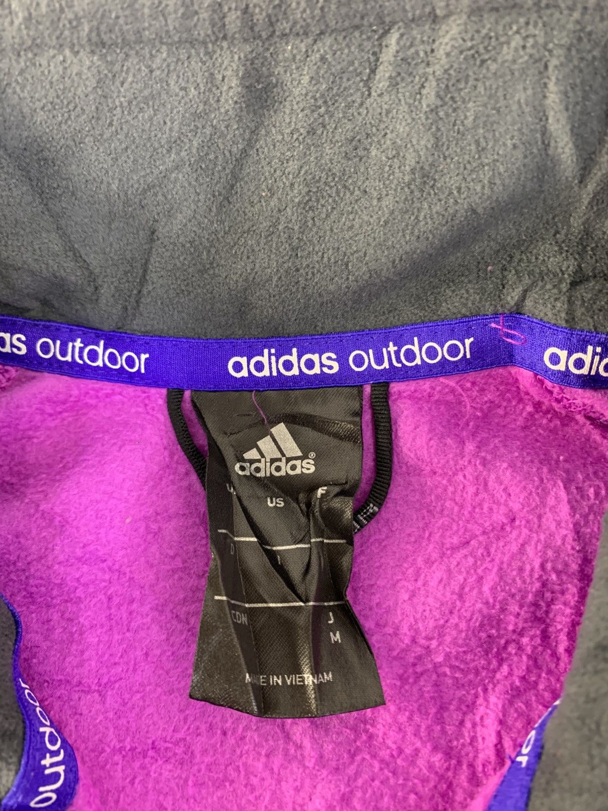 Adidas Adidas Outdoor Fleece Jacket Half Zip Big Front Pocket Size M / US 6-8 / IT 42-44 - 3 Thumbnail