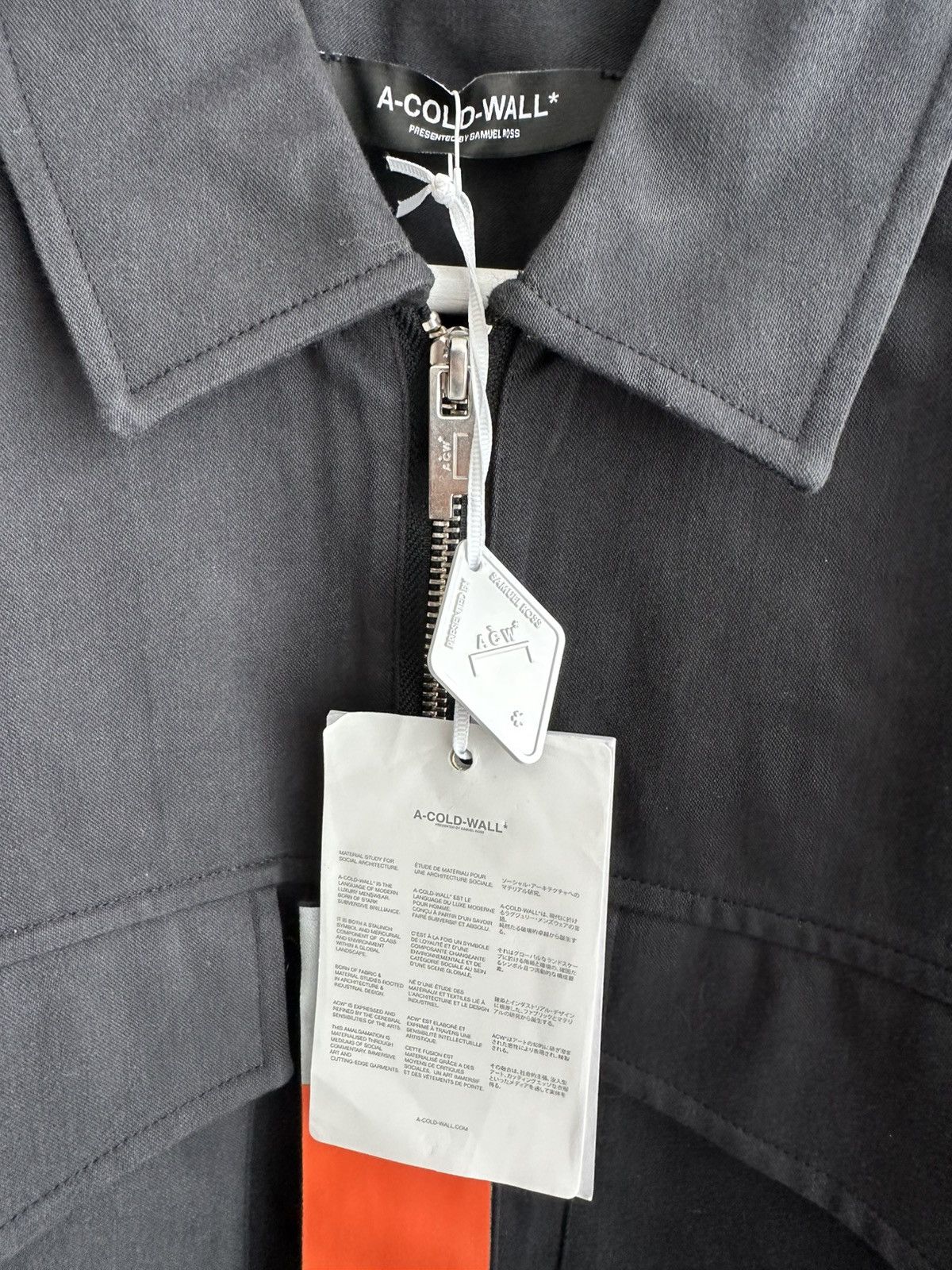 A-COLD-WALL* A-COLD-WALL* Zip Jacket Black Logo Size US S / EU 44-46 / 1 - 8 Thumbnail