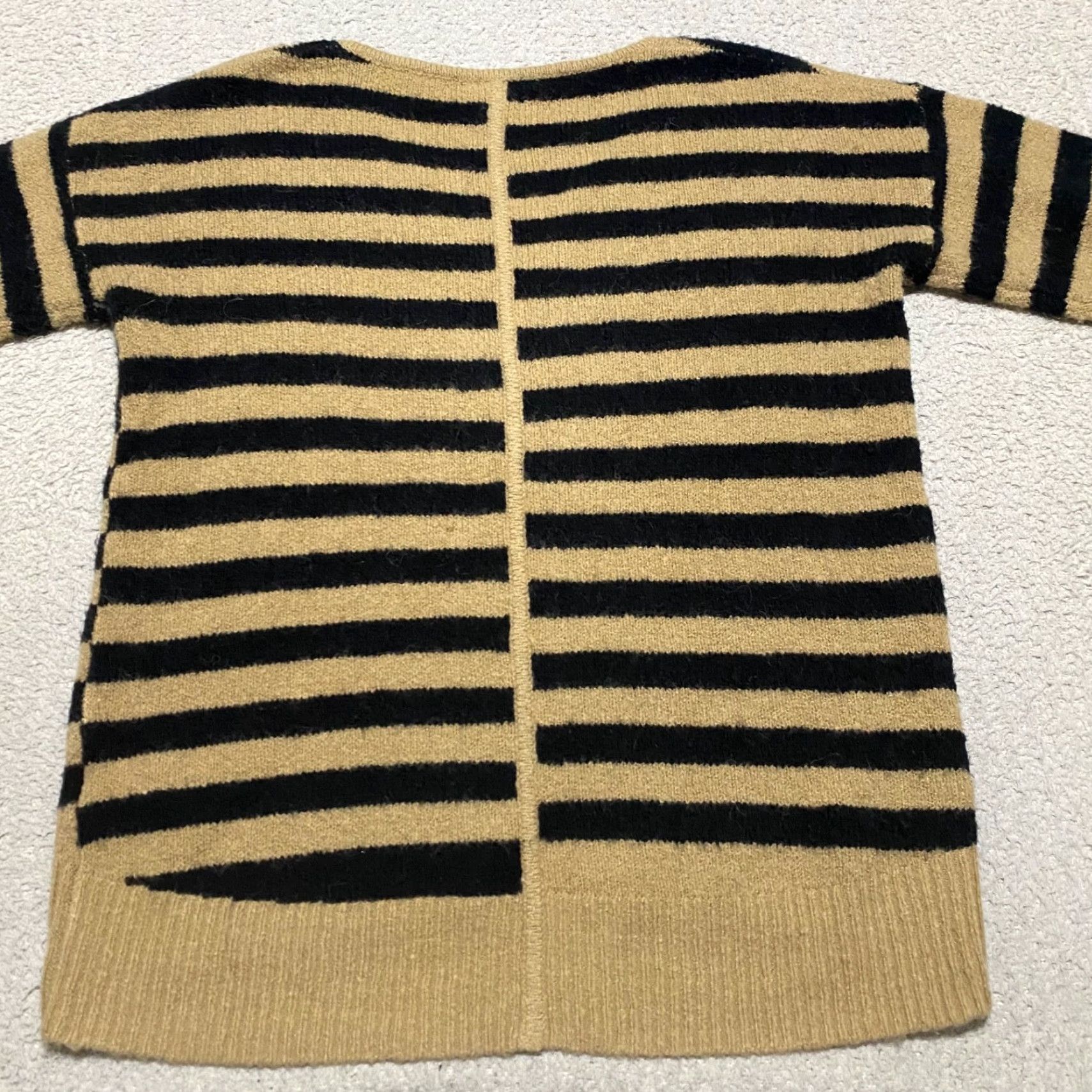 Madewell Madewell Sweater XS Womens Multicolor Striped V-Neck Pullover Wool Alpaca Knit Long Sleeve Shirt Womens, Casual, Regular Fit Size XS / US 0-2 / IT 36-38 - 2 Thumbnail