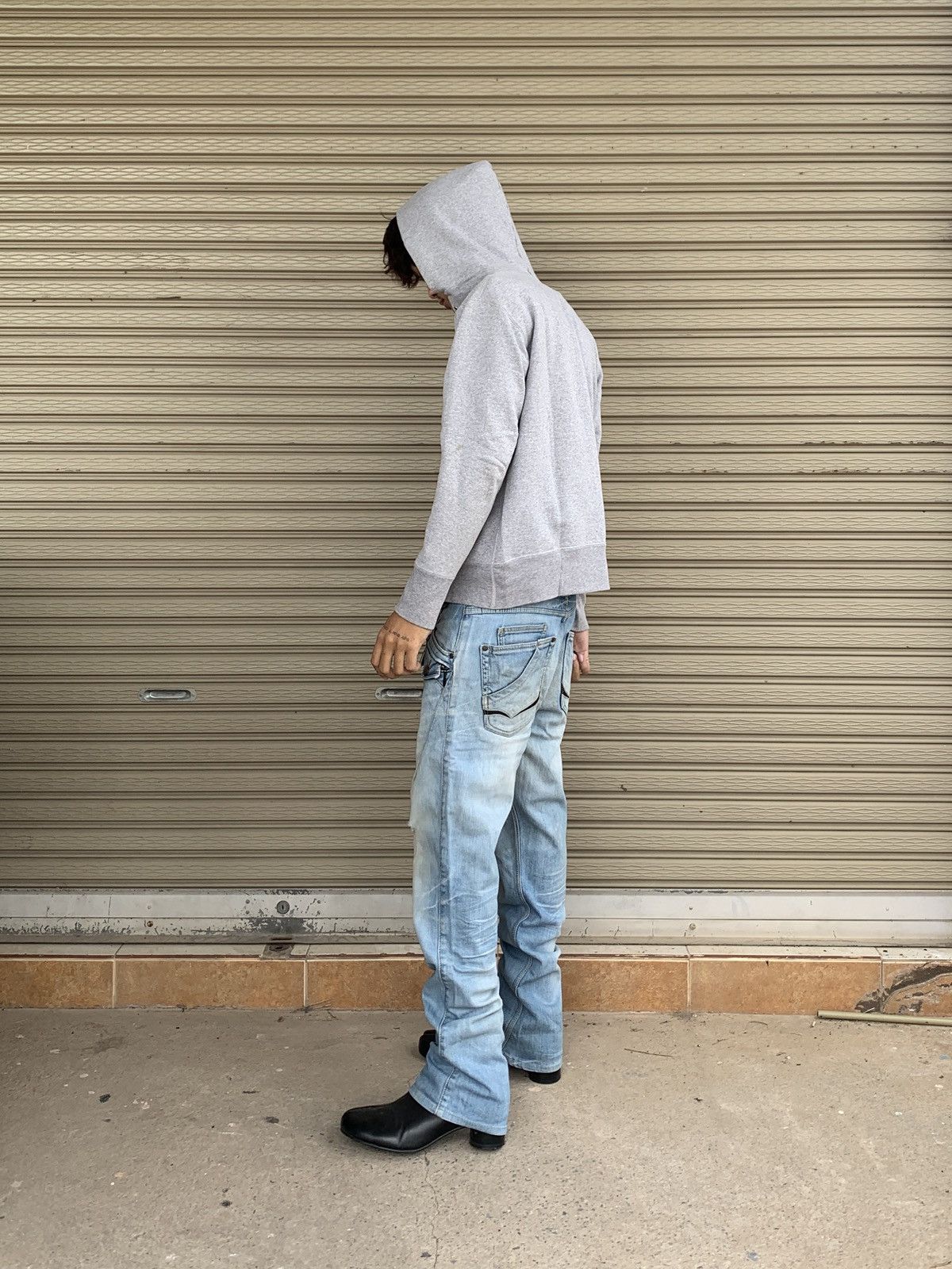 Nicole Club Nicloe Club For Men Bootcut Jeans Distressed ERD Size US 32 / EU 48 - 3 Thumbnail