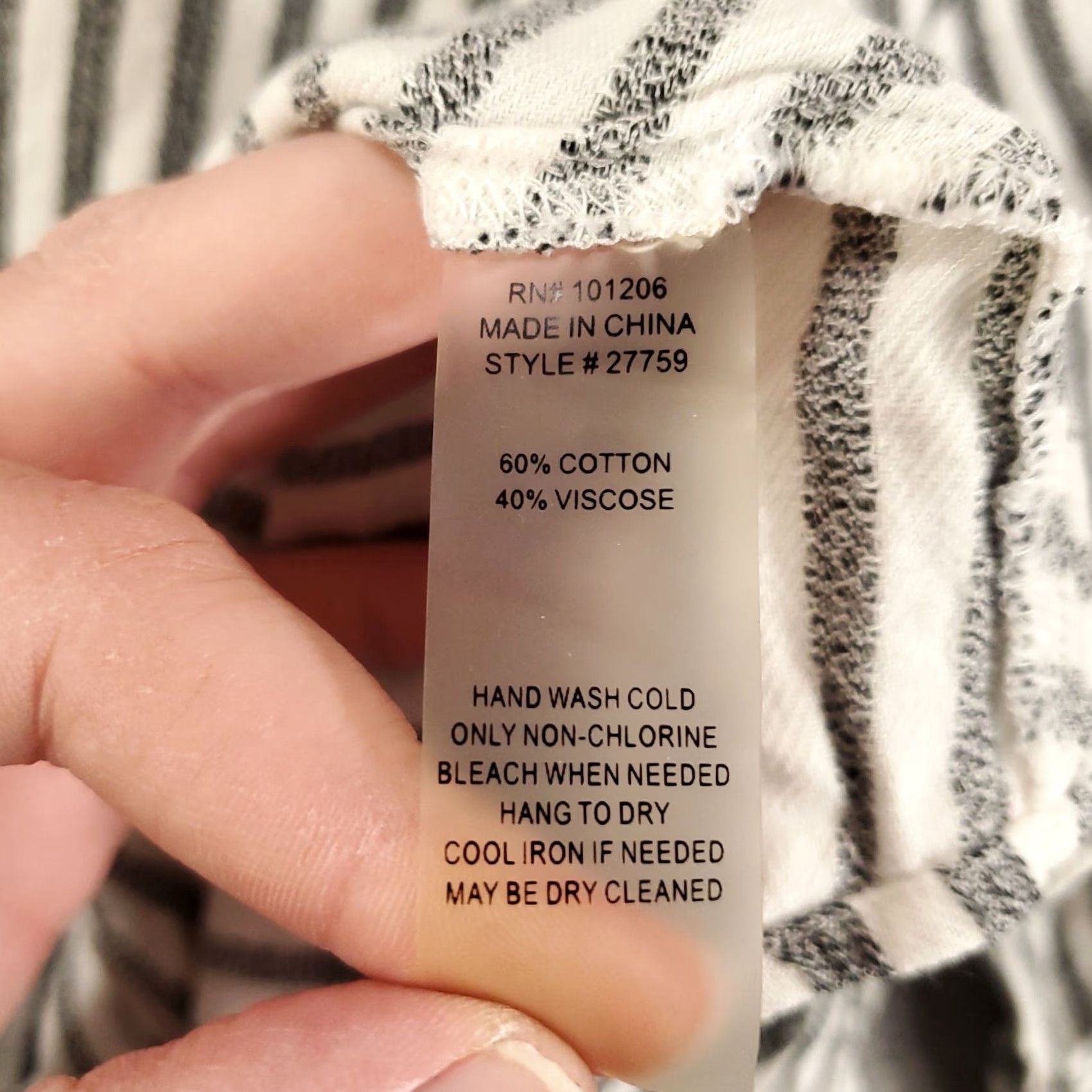 Soft Surroundings Soft Surroundings Tunic Shirt Womens M Black White Striped Button Up Read Size M / US 6-8 / IT 42-44 - 7 Thumbnail