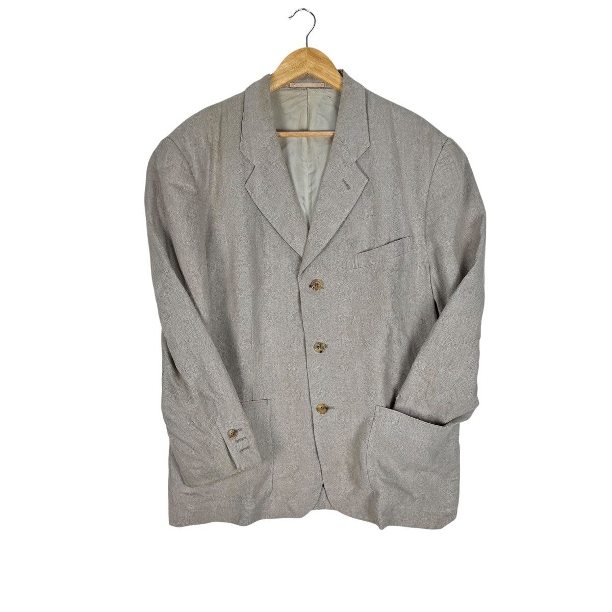 Comme des Garcons Homme Plus 🌟CDG HOMME PLUS AW1995 LINEN BLAZER COAT Size US M / EU 48-50 / 2 - 1 Thumbnail
