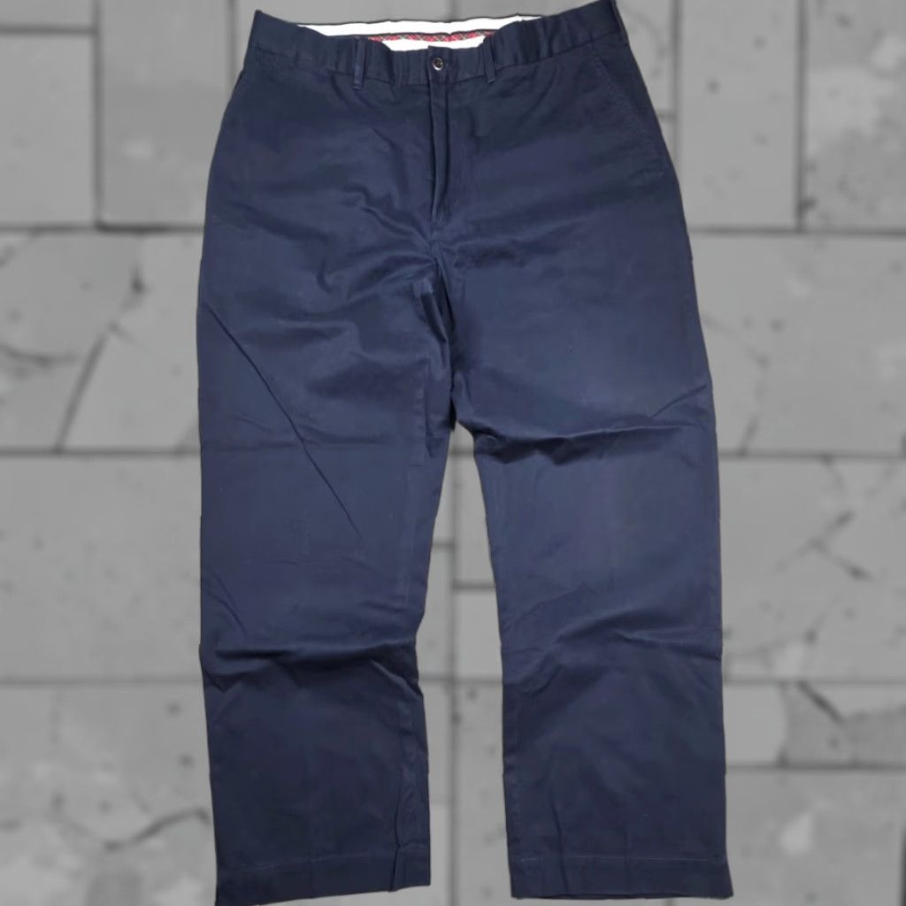 Polo Ralph Lauren Polo Golf Pants Mens 36x30 Blue Cotton Twill Stretch Vintage 90s Chino Straight Classic Regular Mens