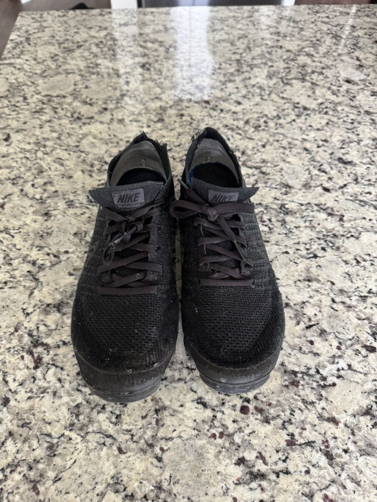Nike Nike Air VaporMax “Triple Black 2.0” 2017 Size US 9.5 / EU 42-43 - 3 Thumbnail