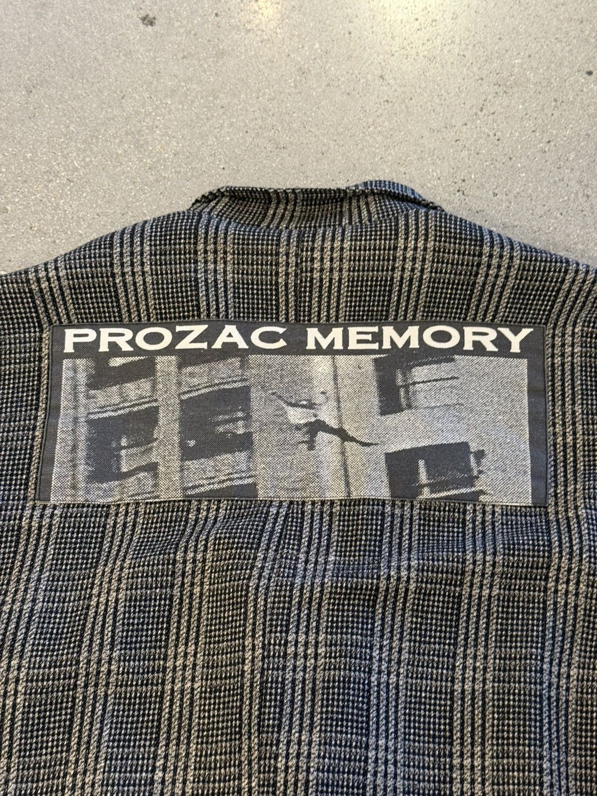 Enfants Riches Deprimes ERD Prozac Memories Checkered Printed Wool Coat Size US L / EU 52-54 / 3 - 12 Thumbnail