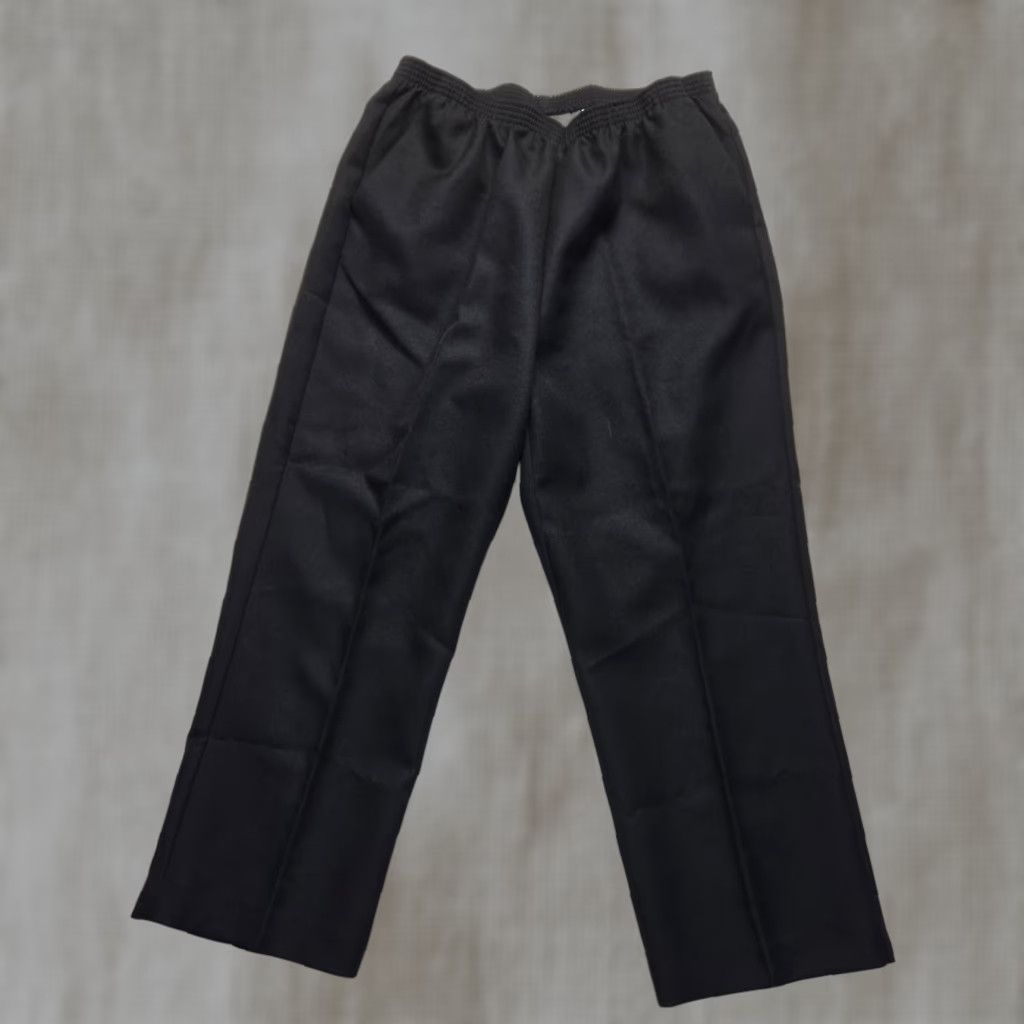 Vintage Alfred Dunner Pants Womens Size 16 Black White Checks Elastic Waist Pull On Dress Pants Size 38" / US 16 / IT 52 - 1 Thumbnail