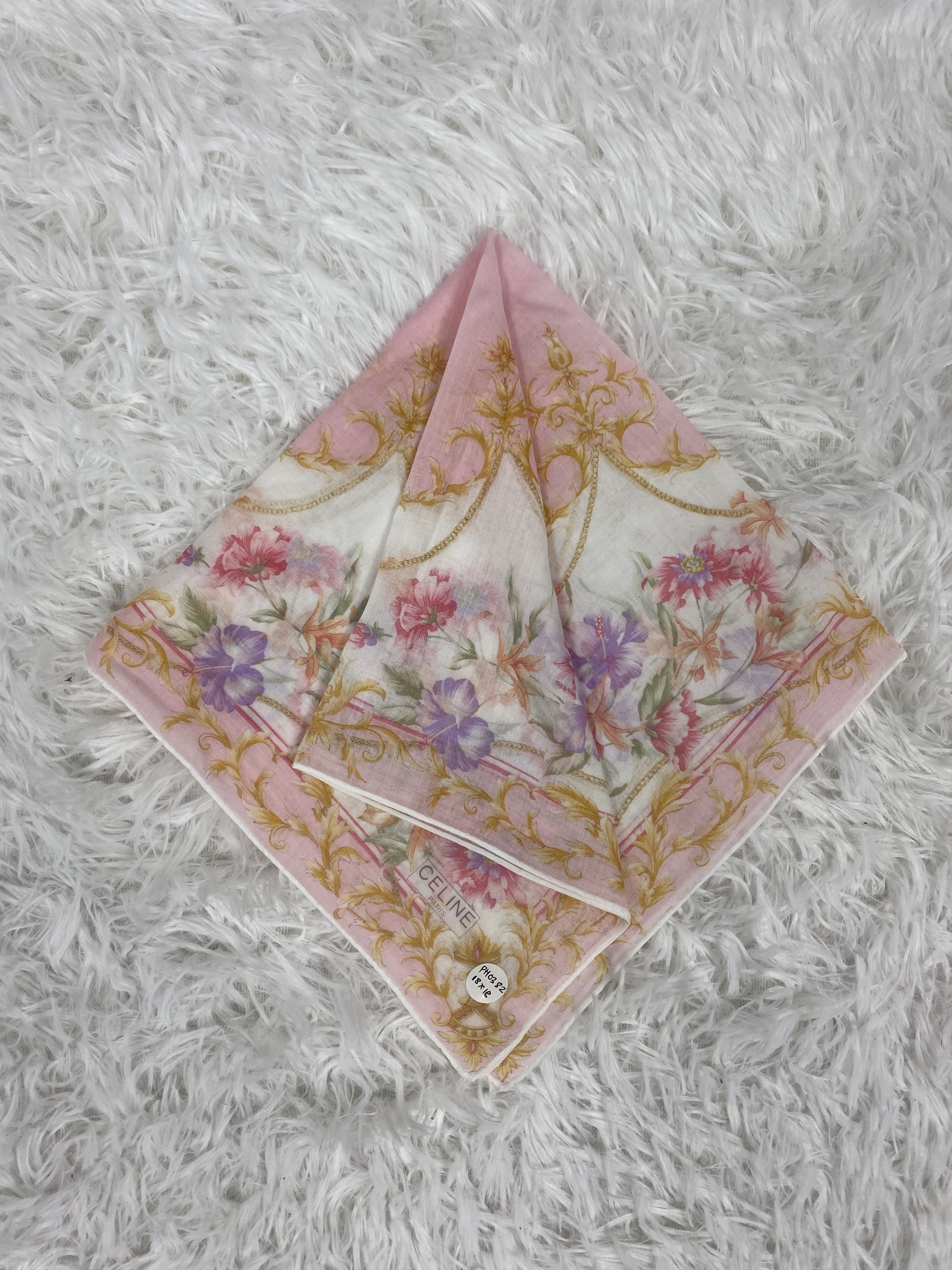Celine × Vintage Vintage Celine Handkerchief Neckerchief PH0382 Size ONE SIZE - 1 Thumbnail