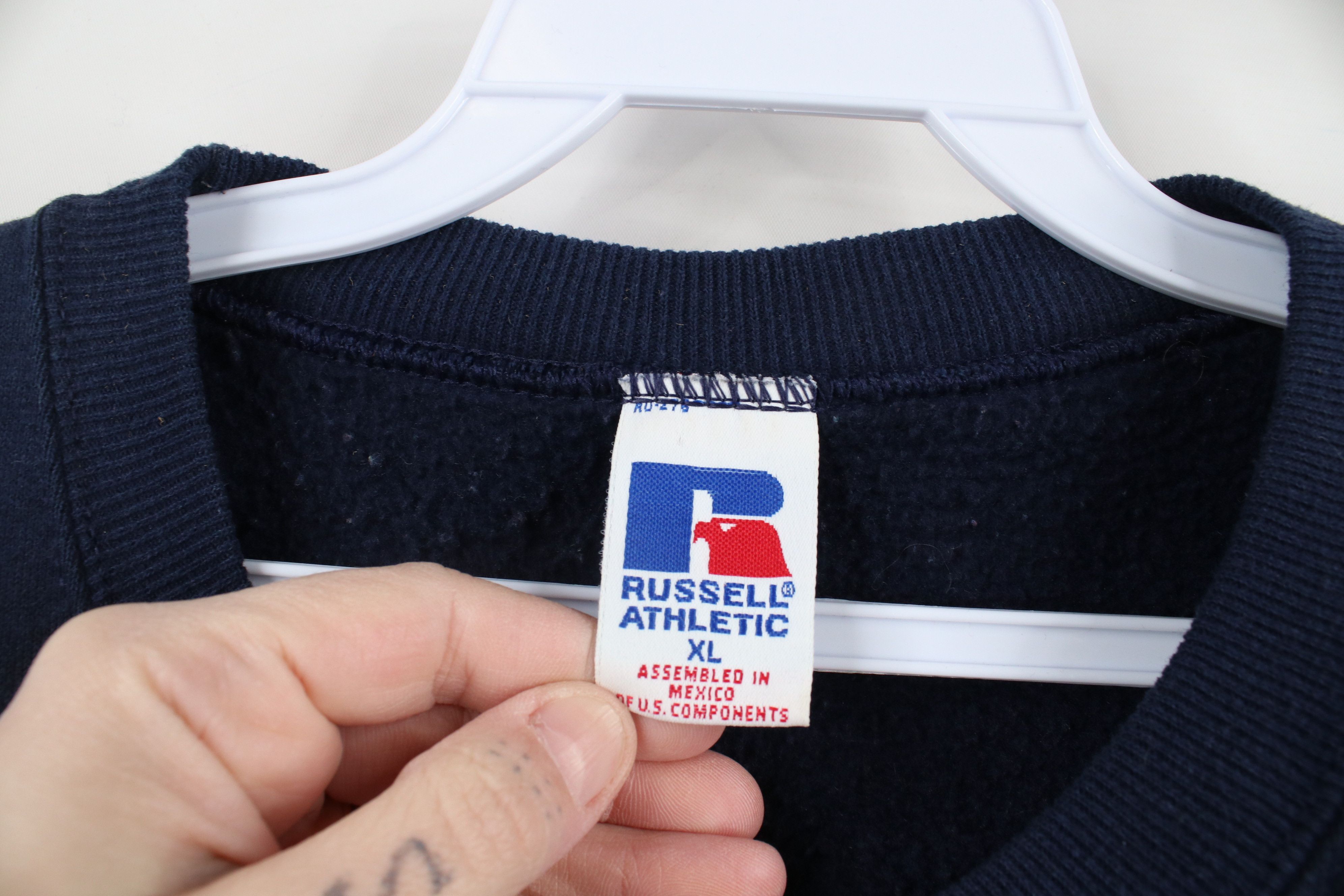 Russell Athletic × Vintage Vintage 90s Russell Athletic Spell Airport Jets Sweatshirt Size US XL / EU 56 / 4 - 7 Thumbnail