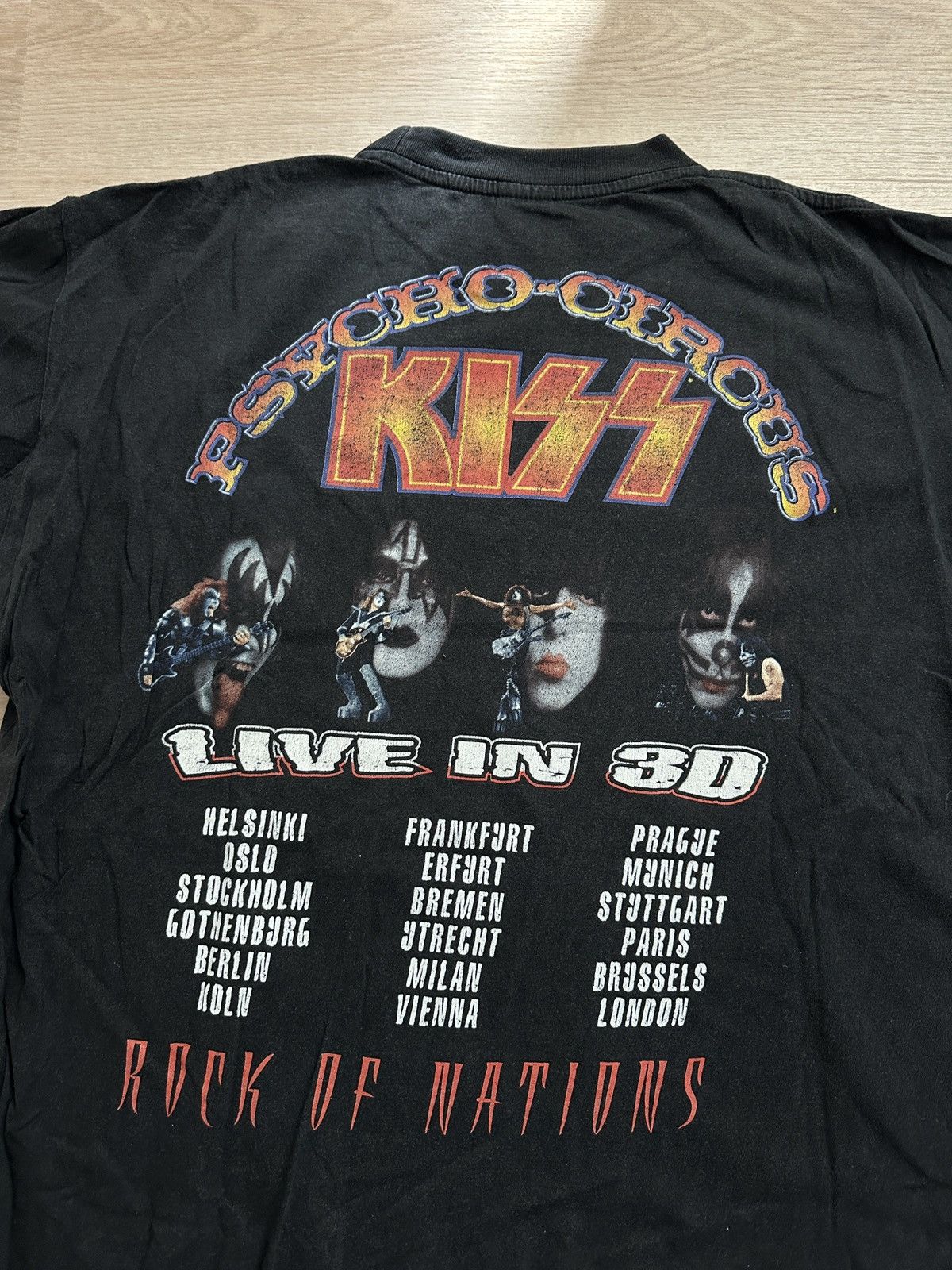 KISS Kiss Single Stitch 1997 Psycho Circus Vintage Band T-Shirt Size US XL / EU 56 / 4 - 8 Thumbnail