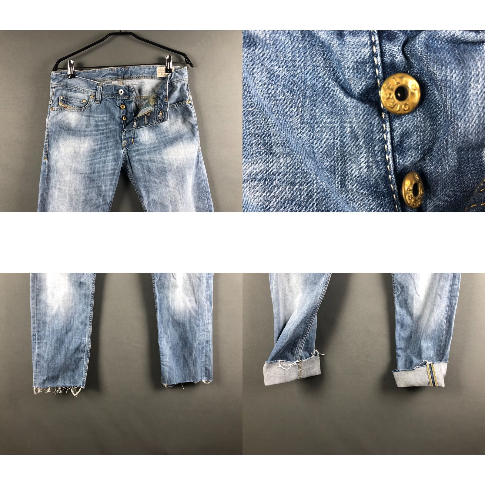 Diesel Diesel Safado Jeans Cotton Blue Men W30 L34 Straight 5-Pocket Regular Regular Rise Ultra Low Jeans Diesel Safado Blue Denim Size US 30 / EU 46 - 8 Thumbnail